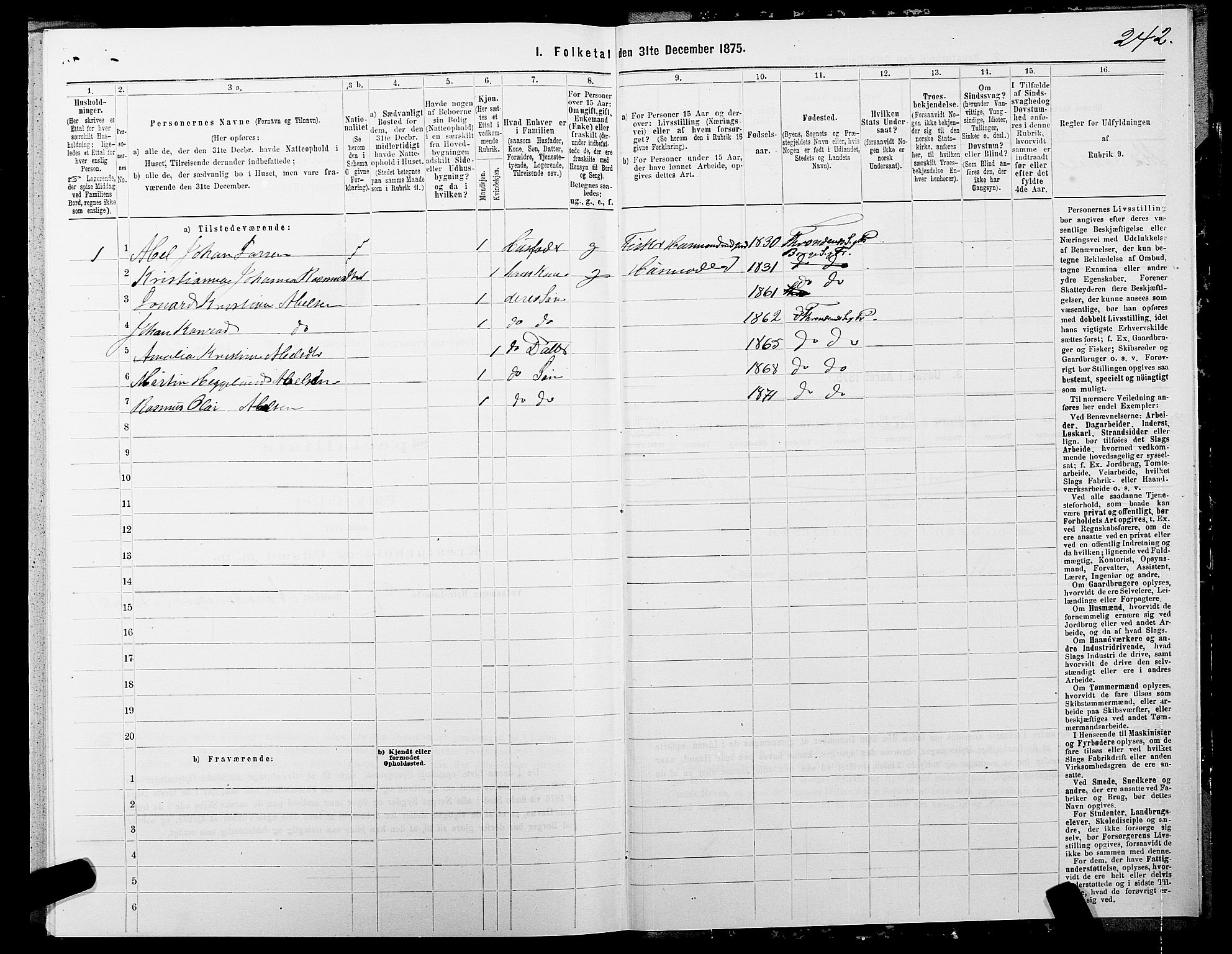 SATØ, Folketelling 1875 for 1914P Trondenes prestegjeld, 1875, s. 7242