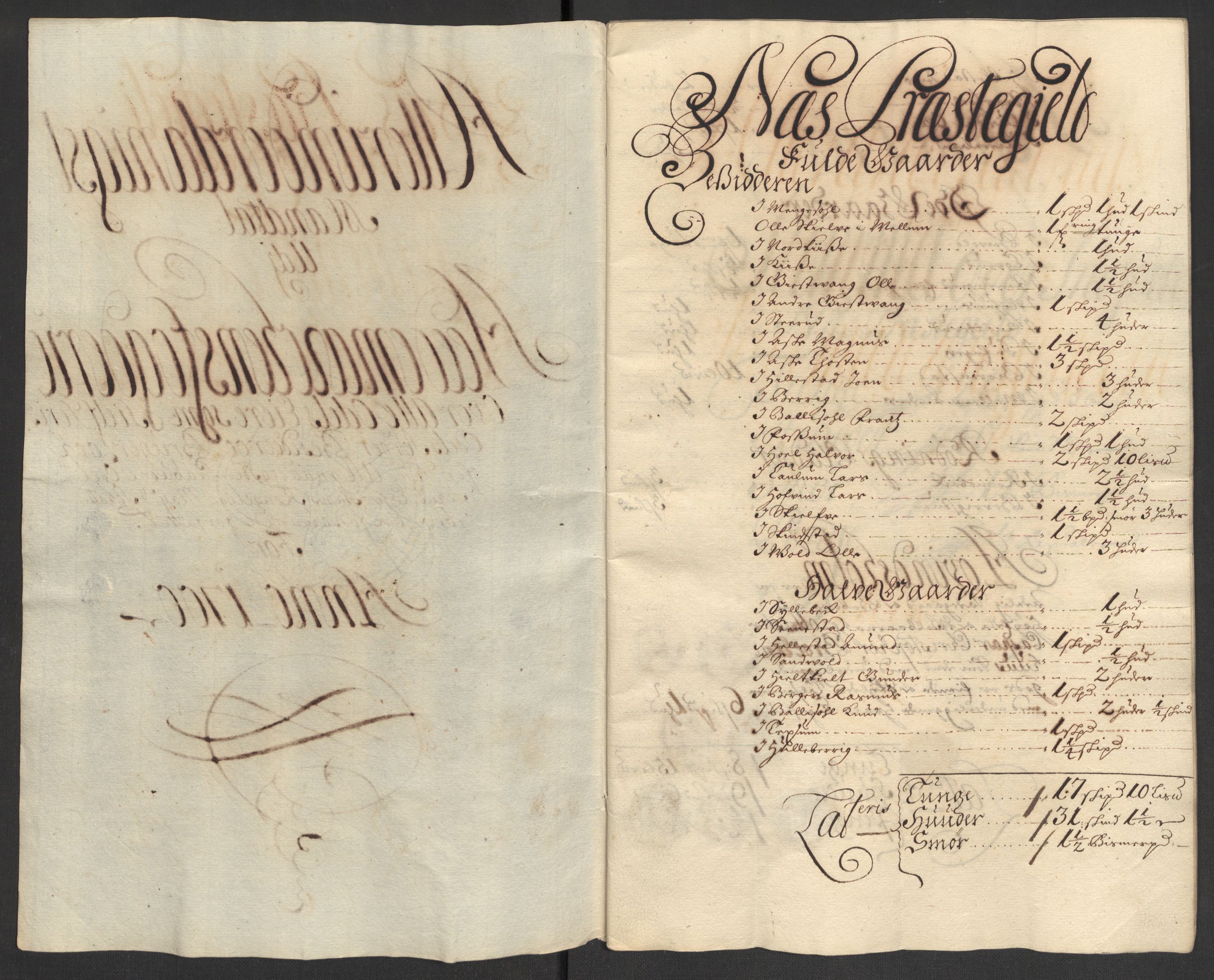 Rentekammeret inntil 1814, Reviderte regnskaper, Fogderegnskap, AV/RA-EA-4092/R16/L1039: Fogderegnskap Hedmark, 1700, s. 134