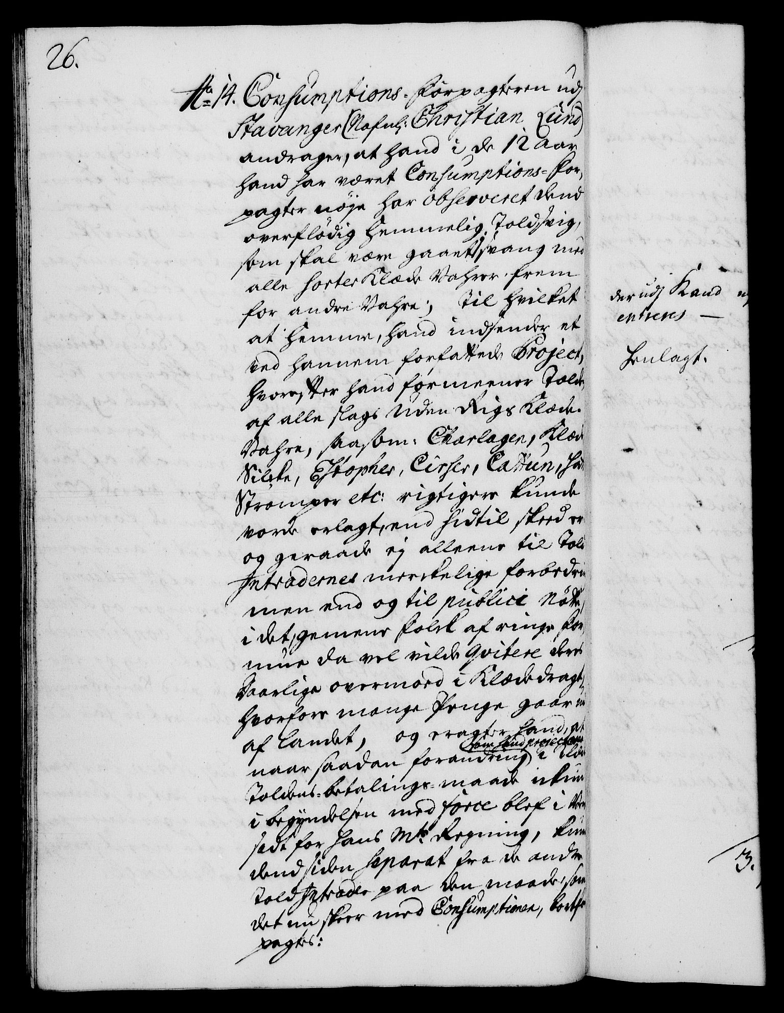 Rentekammeret, Kammerkanselliet, RA/EA-3111/G/Gh/Gha/L0017: Norsk ekstraktmemorialprotokoll (merket RK 53.62), 1735, s. 26