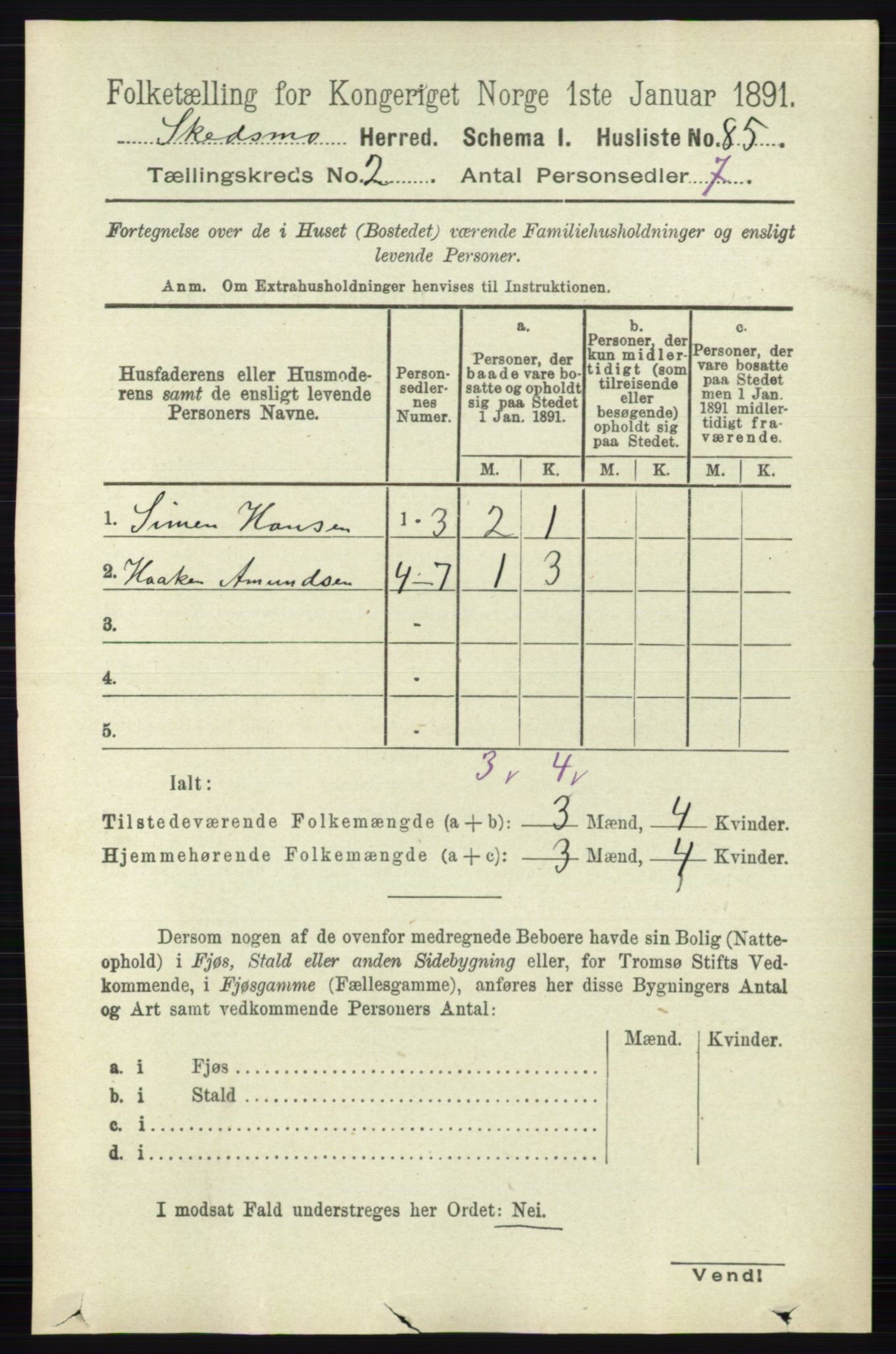 RA, Folketelling 1891 for 0231 Skedsmo herred, 1891, s. 596