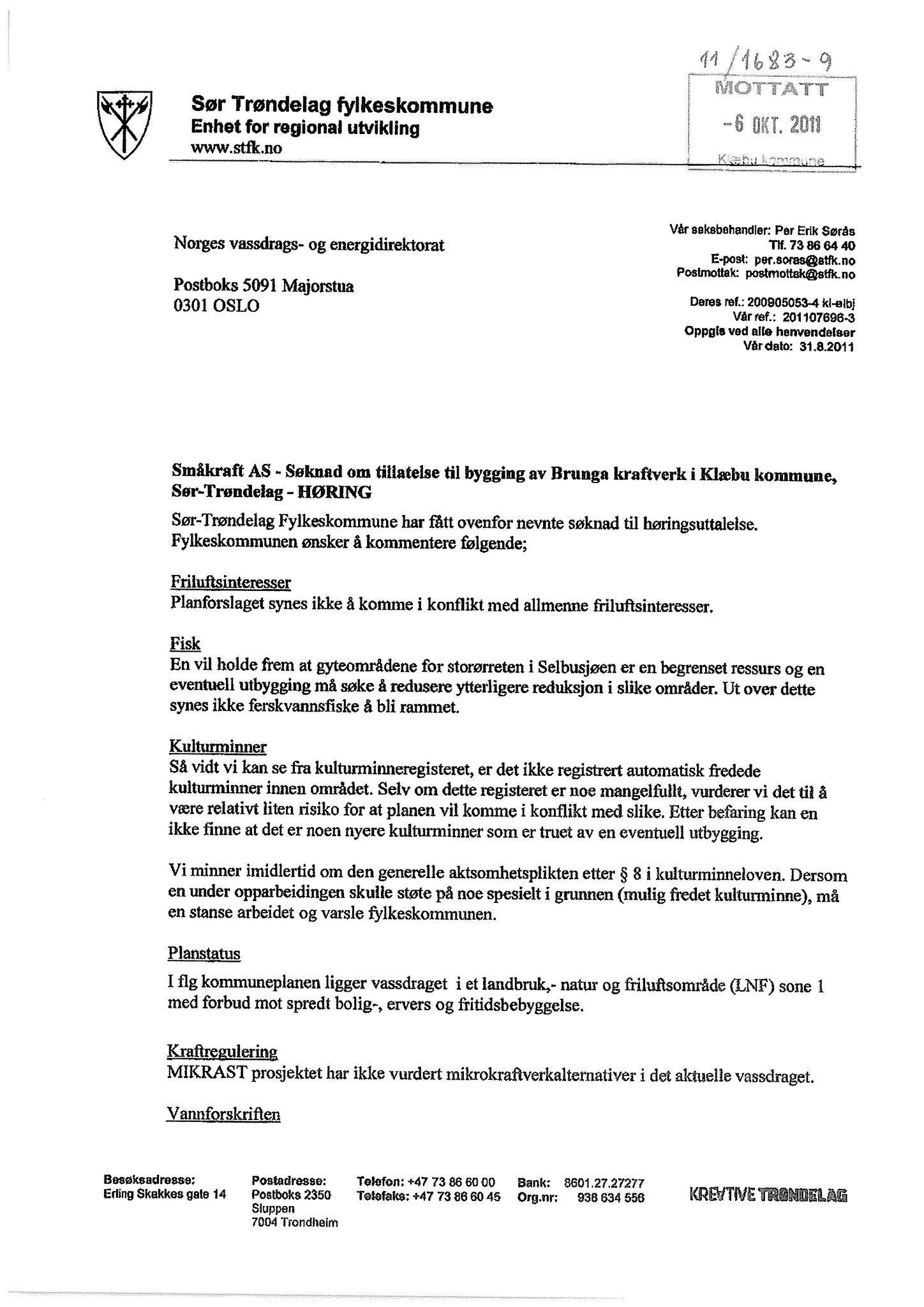 Klæbu Kommune, TRKO/KK/02-FS/L004: Formannsskapet - Møtedokumenter, 2011, s. 2332