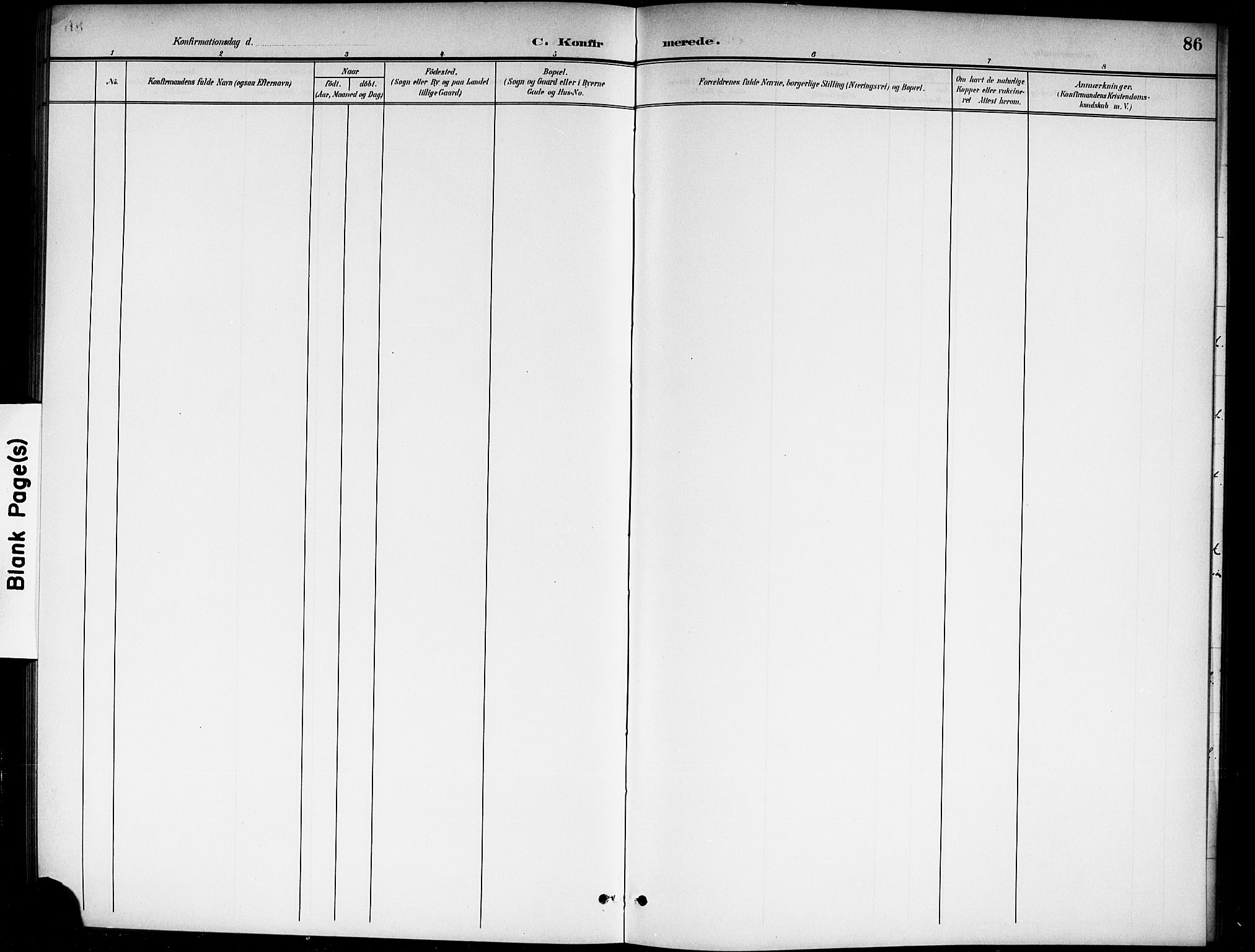 Ås prestekontor Kirkebøker, AV/SAO-A-10894/G/Gb/L0001: Klokkerbok nr. II 1, 1901-1920, s. 86
