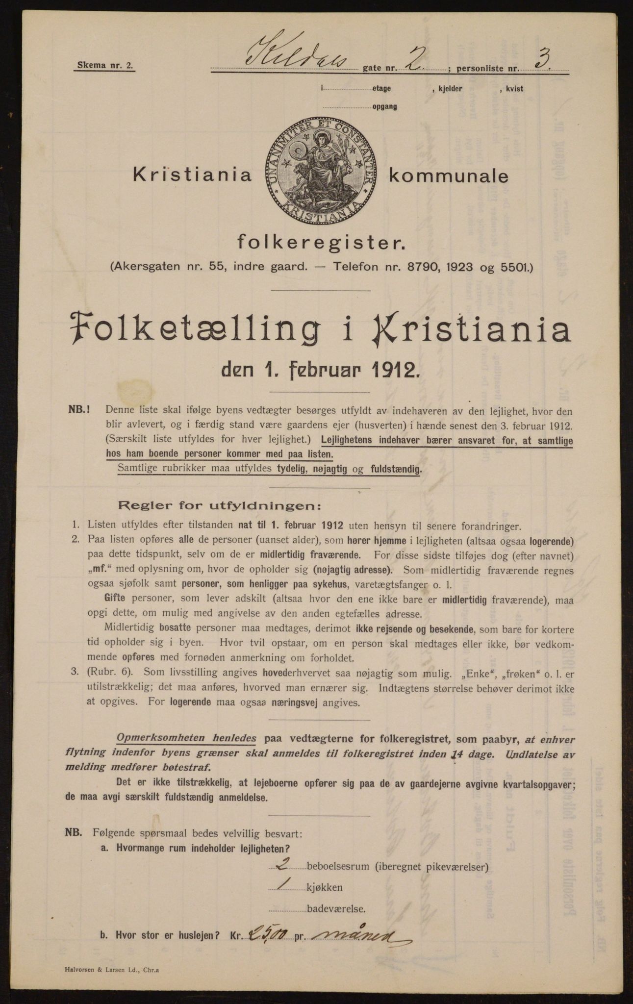 OBA, Kommunal folketelling 1.2.1912 for Kristiania, 1912, s. 49768