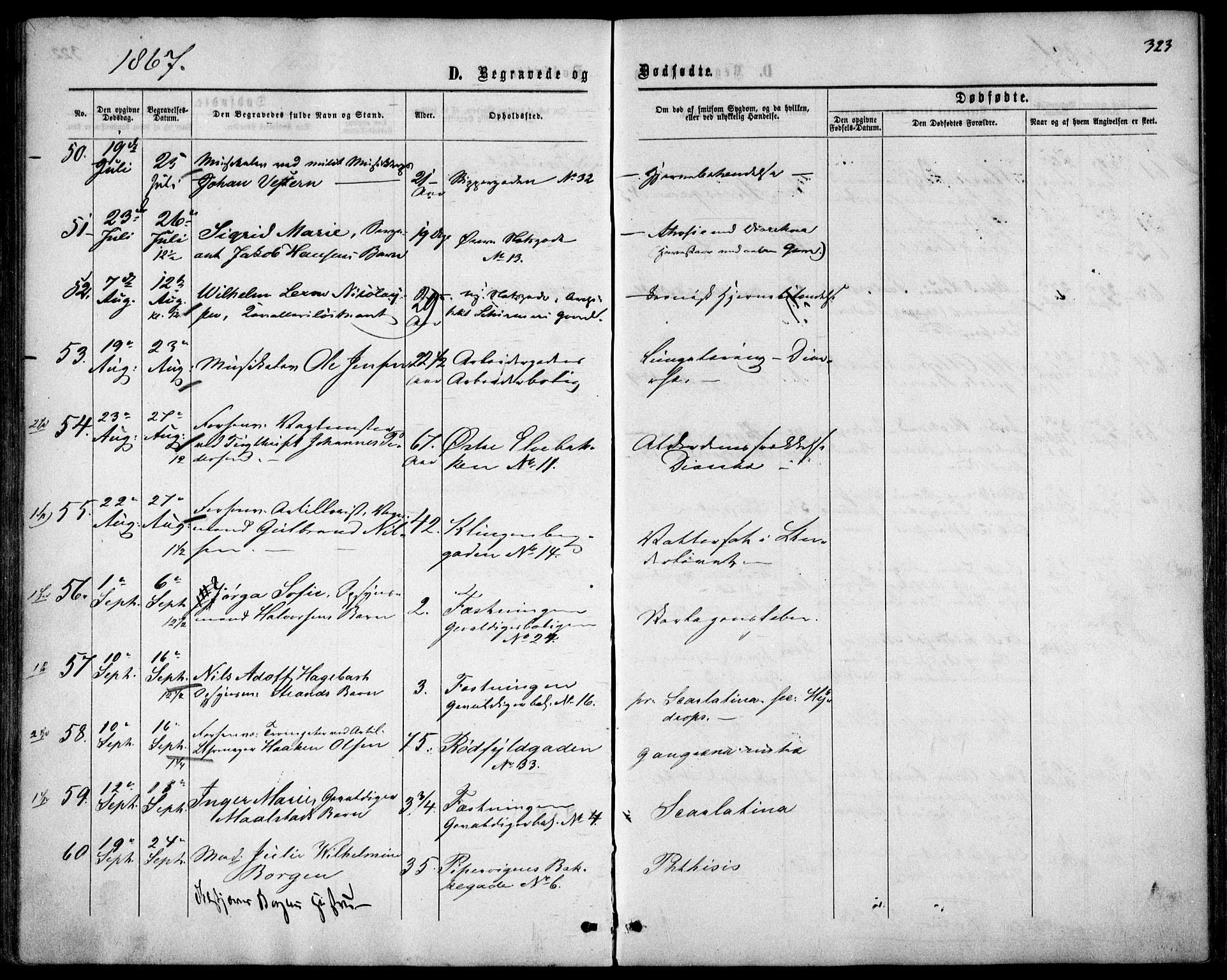 Garnisonsmenigheten Kirkebøker, AV/SAO-A-10846/F/Fa/L0010: Ministerialbok nr. 10, 1859-1869, s. 323
