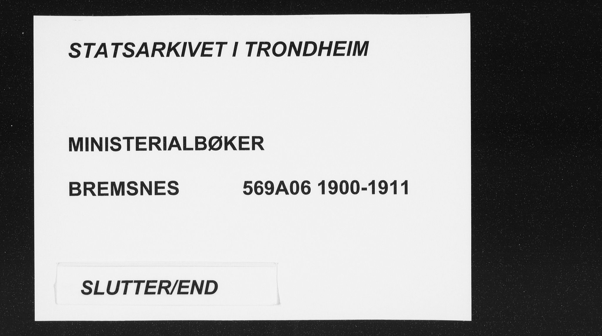 Ministerialprotokoller, klokkerbøker og fødselsregistre - Møre og Romsdal, SAT/A-1454/569/L0820: Ministerialbok nr. 569A06, 1900-1911