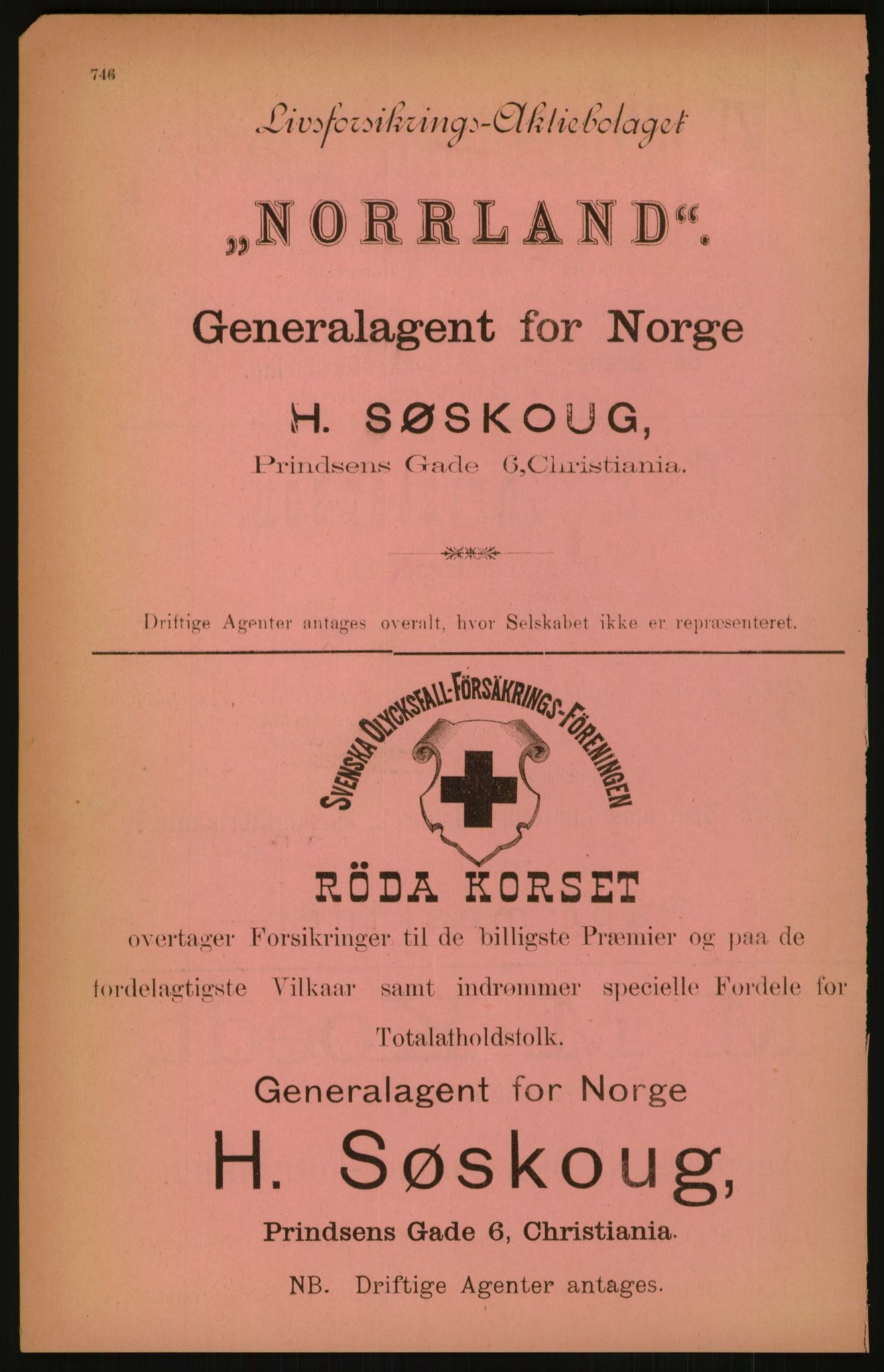 Kristiania/Oslo adressebok, PUBL/-, 1891, s. 746