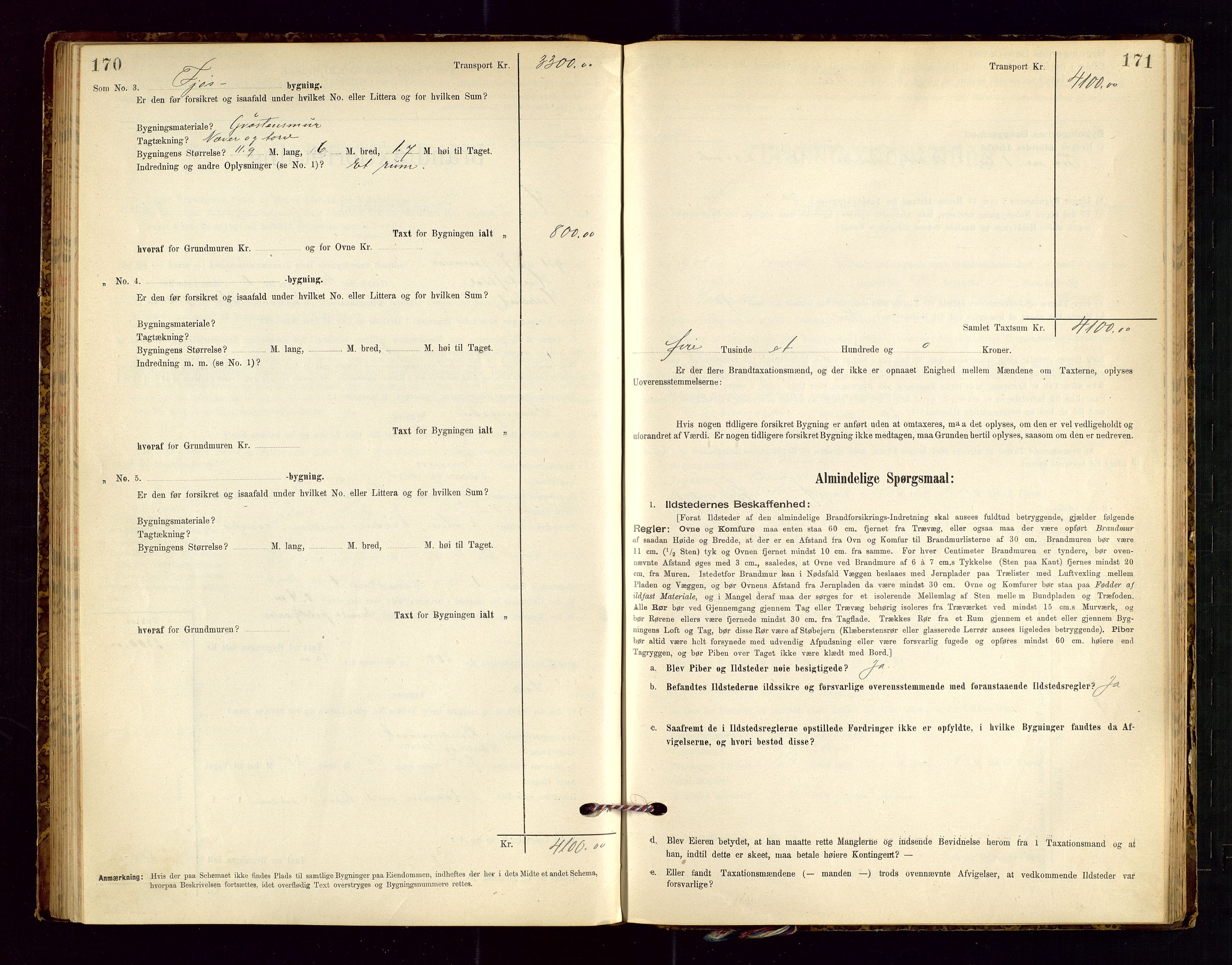 Helleland lensmannskontor, AV/SAST-A-100209/Gob/L0001: "Brandtaxationsprotokol", 1896-1919, s. 170-171