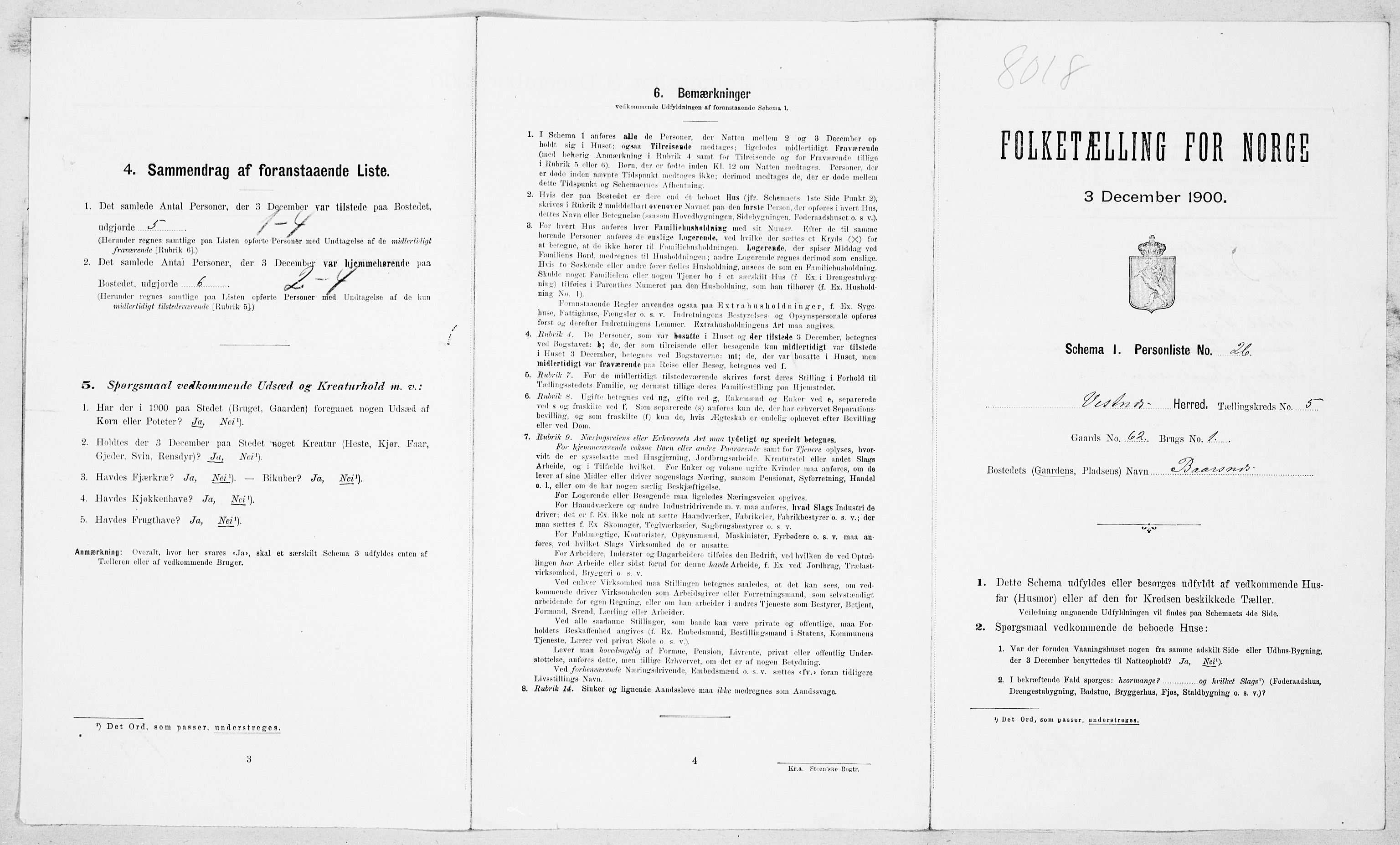 SAT, Folketelling 1900 for 1535 Vestnes herred, 1900, s. 555