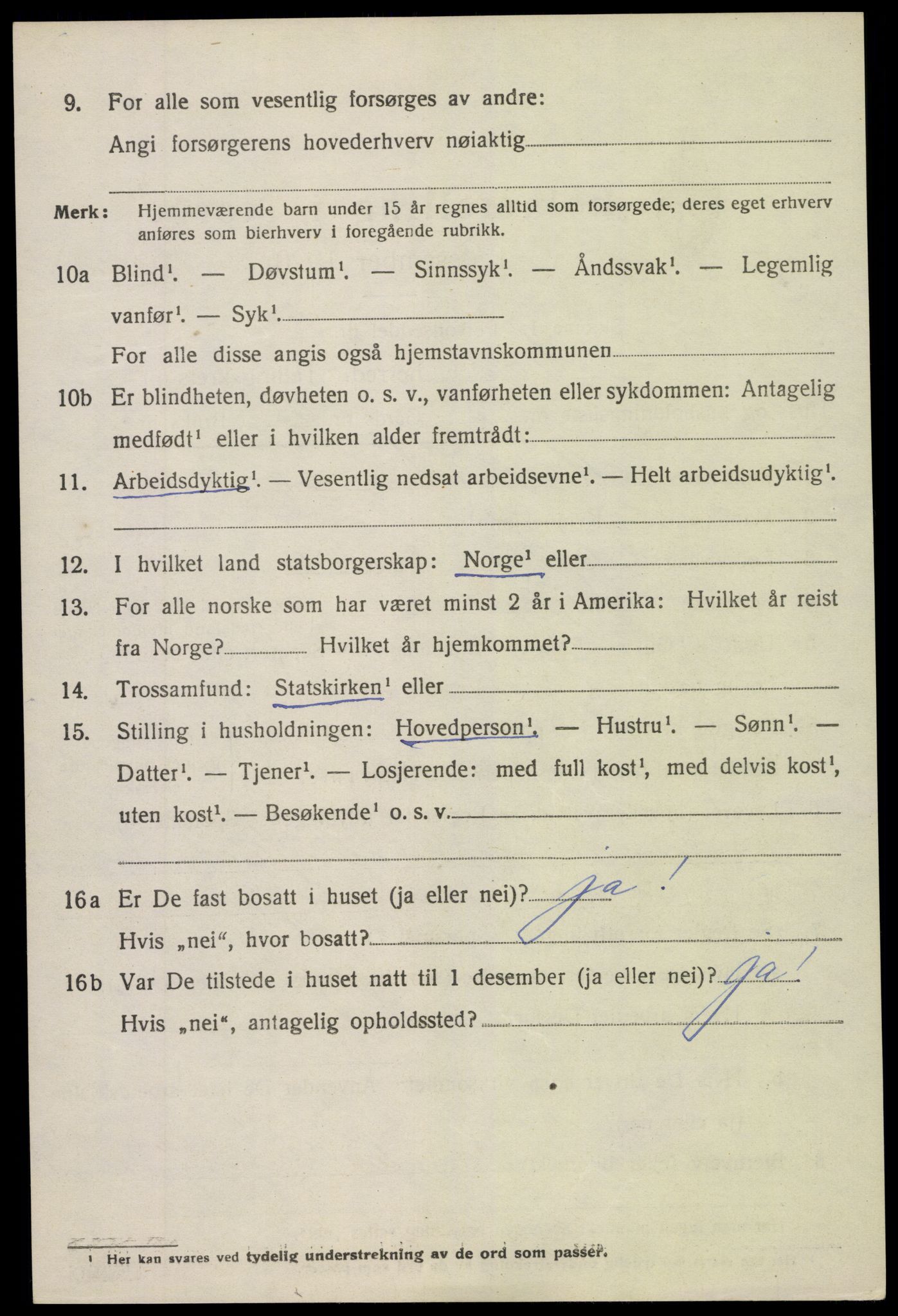 SAK, Folketelling 1920 for 0914 Holt herred, 1920, s. 4911