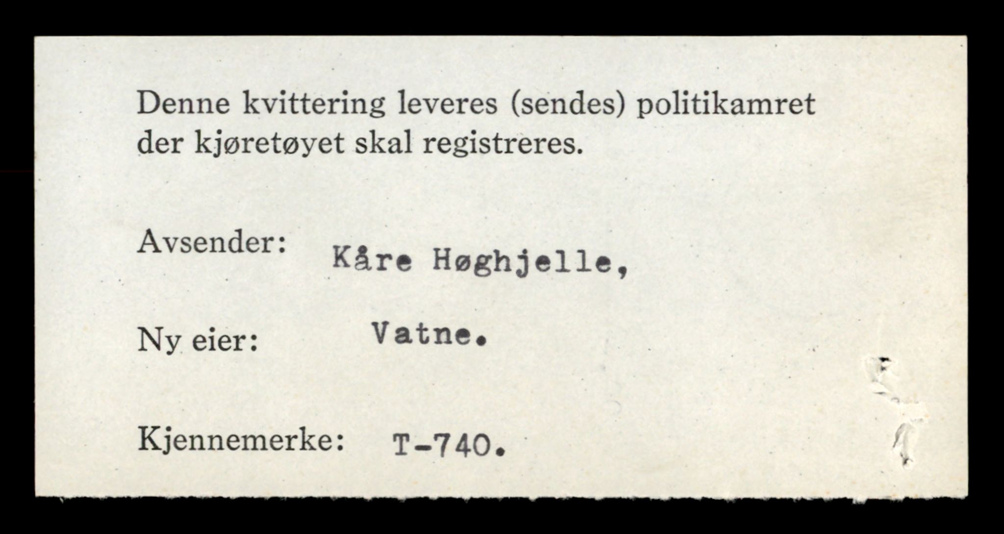 Møre og Romsdal vegkontor - Ålesund trafikkstasjon, AV/SAT-A-4099/F/Fe/L0007: Registreringskort for kjøretøy T 651 - T 746, 1927-1998, s. 2896