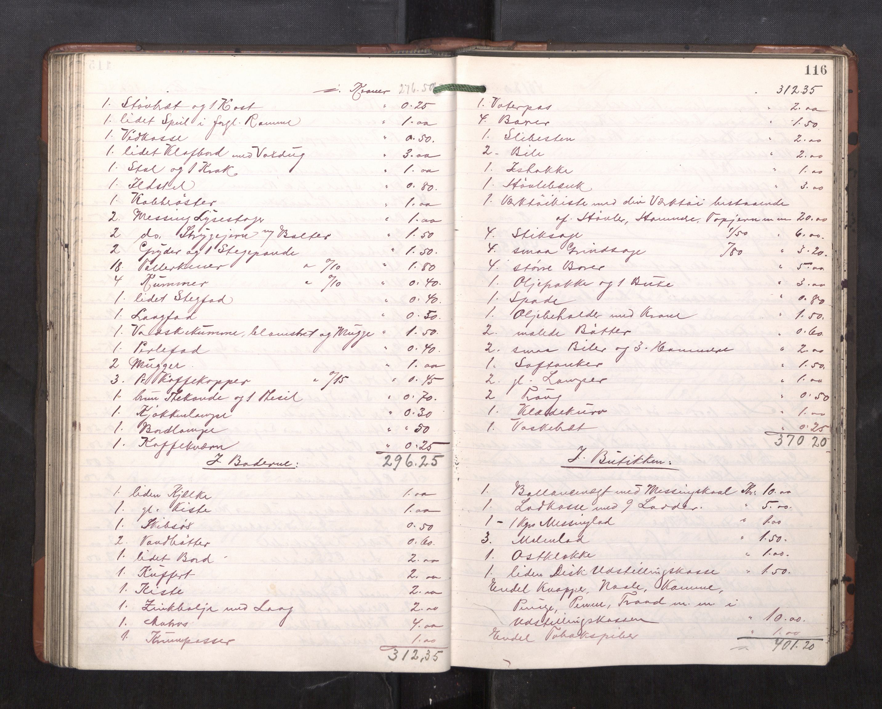 Trondheim byfogd, AV/SAT-A-0003/1/3/3C/L0023: Skifteregistreringsprotokoll - 11/2-15/5. (u/ register), 1905-1907, s. 116
