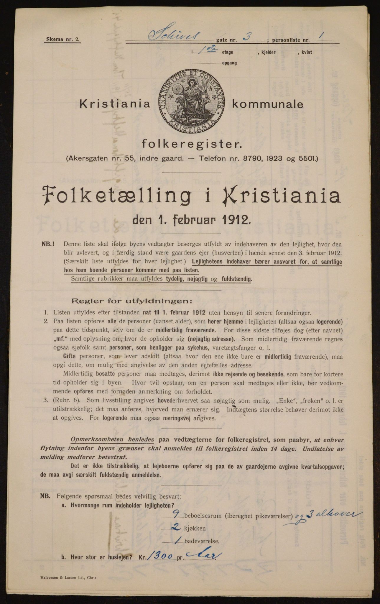 OBA, Kommunal folketelling 1.2.1912 for Kristiania, 1912, s. 89804