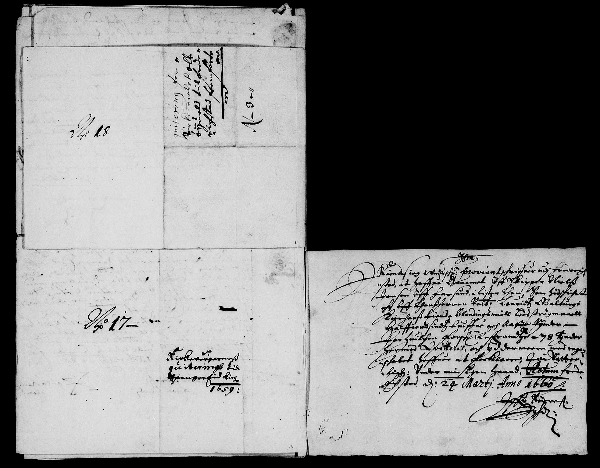 Rentekammeret inntil 1814, Reviderte regnskaper, Lensregnskaper, AV/RA-EA-5023/R/Rb/Rbr/L0022: Lista len, 1658-1660