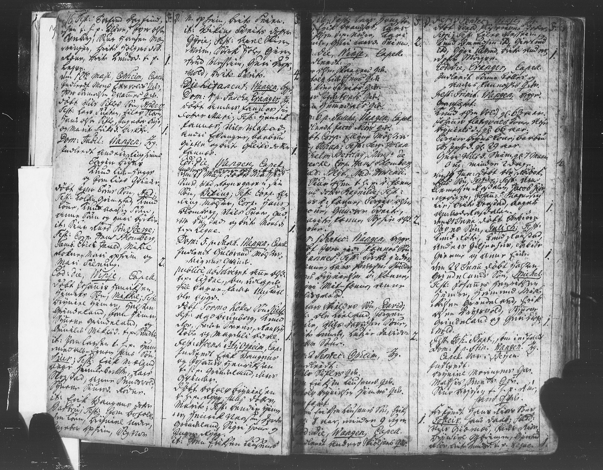 Voss sokneprestembete, AV/SAB-A-79001/H/Haa: Ministerialbok nr. A 8, 1752-1780, s. 16-17