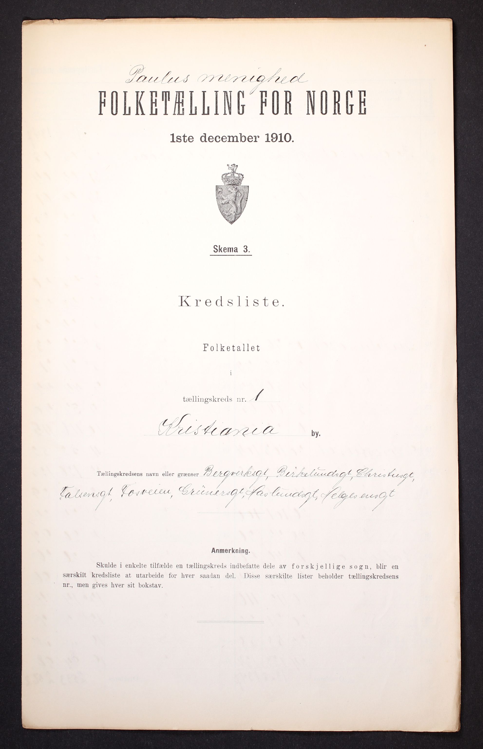 RA, Folketelling 1910 for 0301 Kristiania kjøpstad, 1910, s. 416