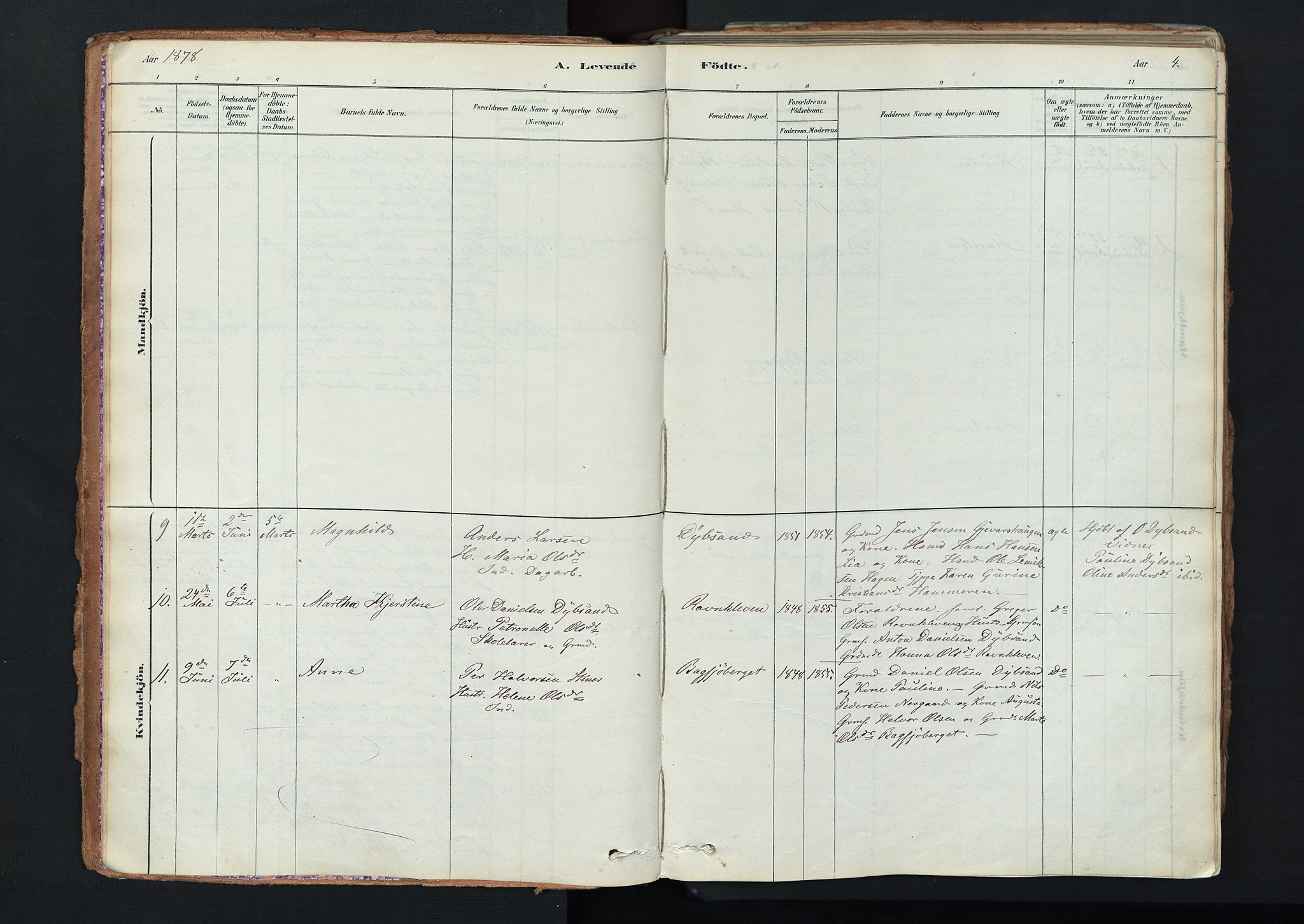 Trysil prestekontor, AV/SAH-PREST-046/H/Ha/Haa/L0011: Ministerialbok nr. 11, 1878-1912, s. 4