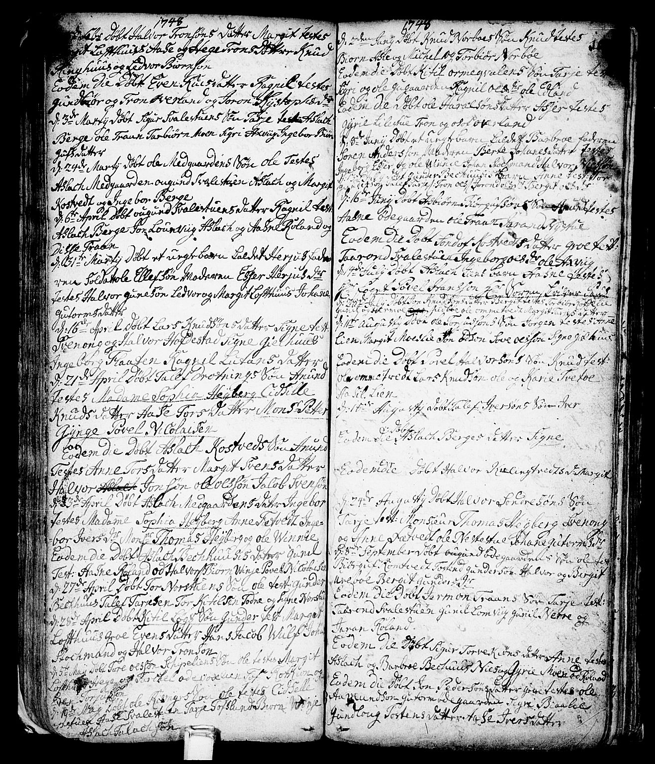 Vinje kirkebøker, SAKO/A-312/F/Fa/L0001: Ministerialbok nr. I 1, 1717-1766, s. 102