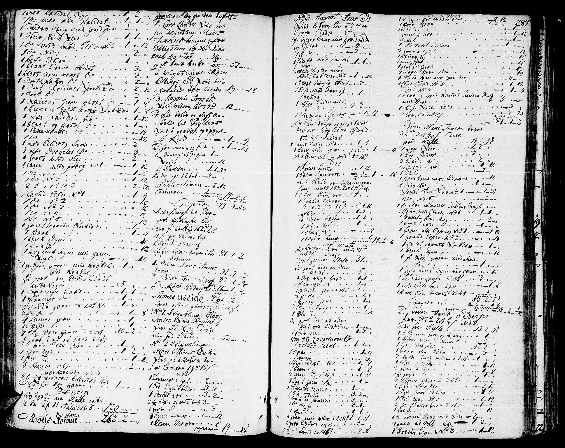 Romsdal sorenskriveri, SAT/A-4149/1/3/3A/L0010: Skifteprotokoll, 1774-1782, s. 286b-287a