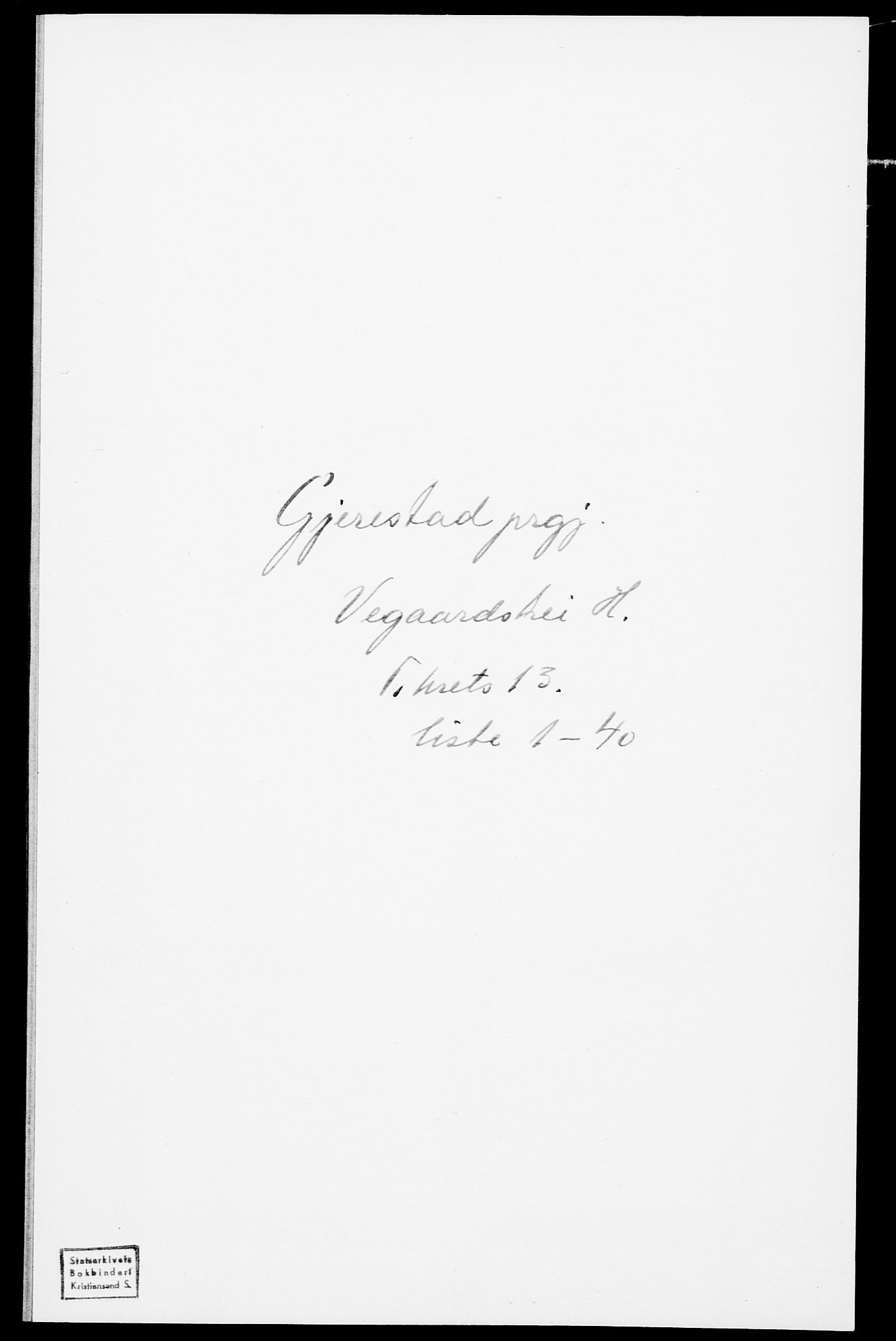 SAK, Folketelling 1875 for 0911P Gjerstad prestegjeld, 1875, s. 1281