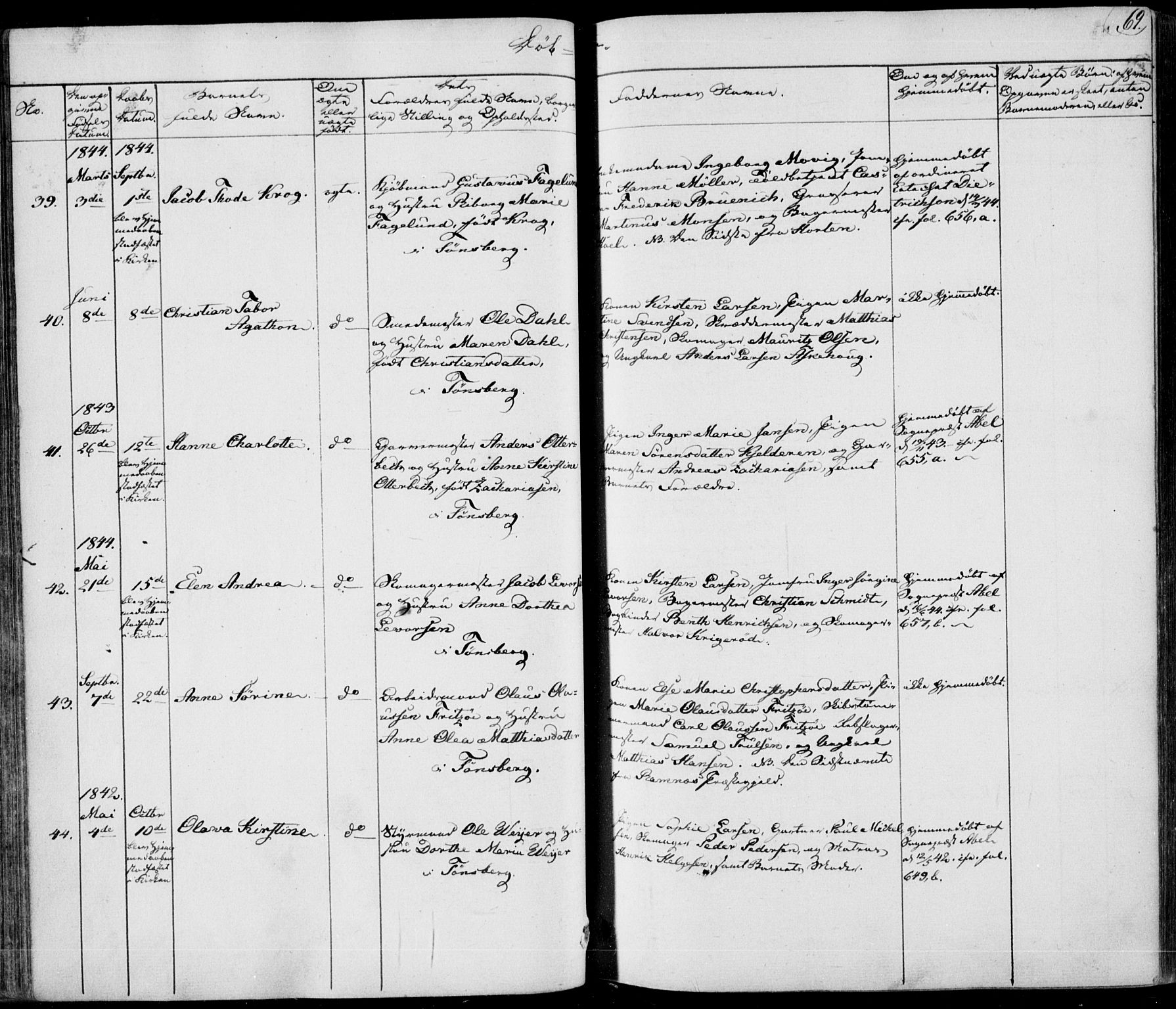 Tønsberg kirkebøker, AV/SAKO-A-330/F/Fa/L0006: Ministerialbok nr. I 6, 1836-1844, s. 69