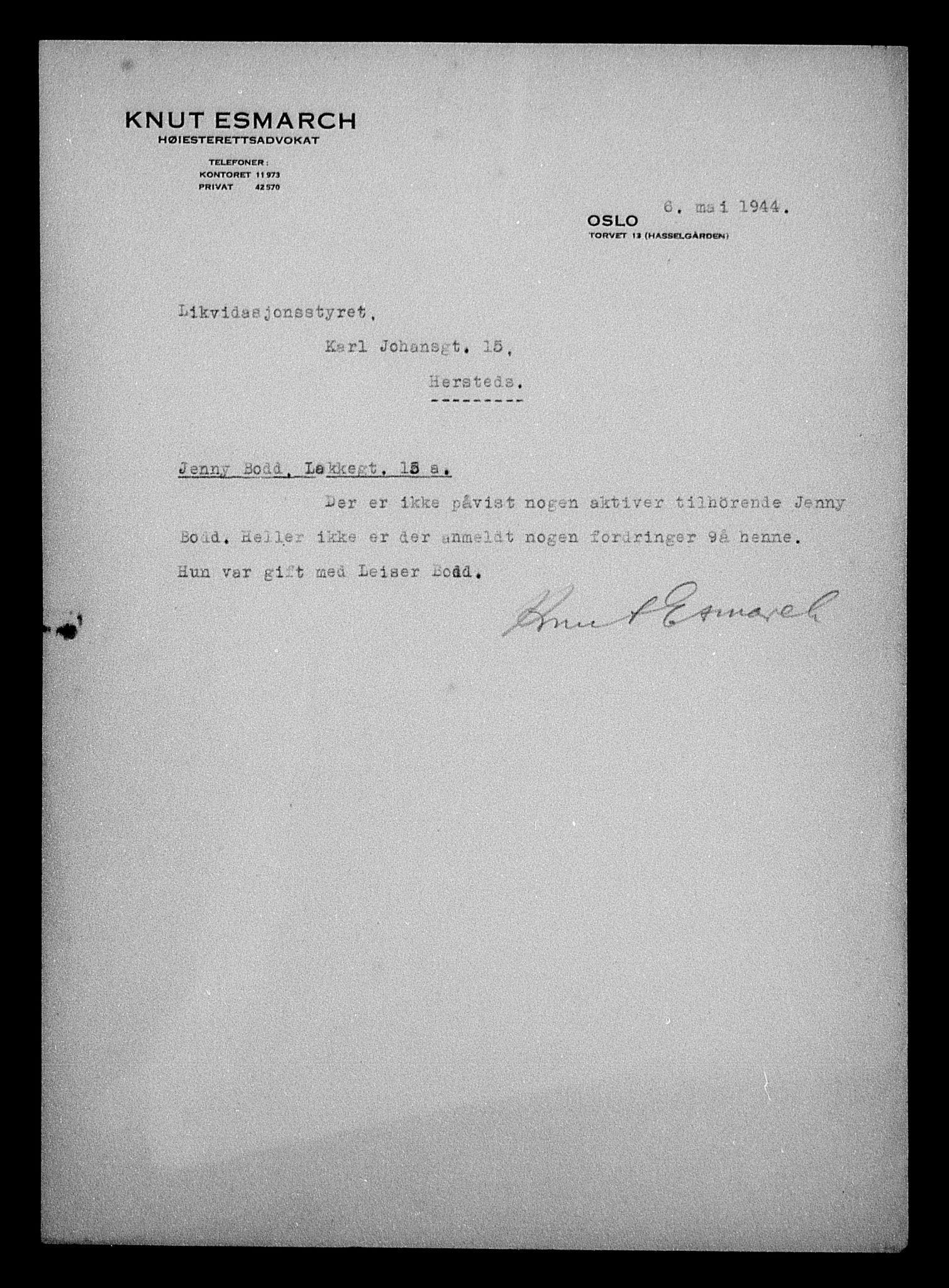 Justisdepartementet, Tilbakeføringskontoret for inndratte formuer, AV/RA-S-1564/H/Hc/Hcc/L0927: --, 1945-1947, s. 96