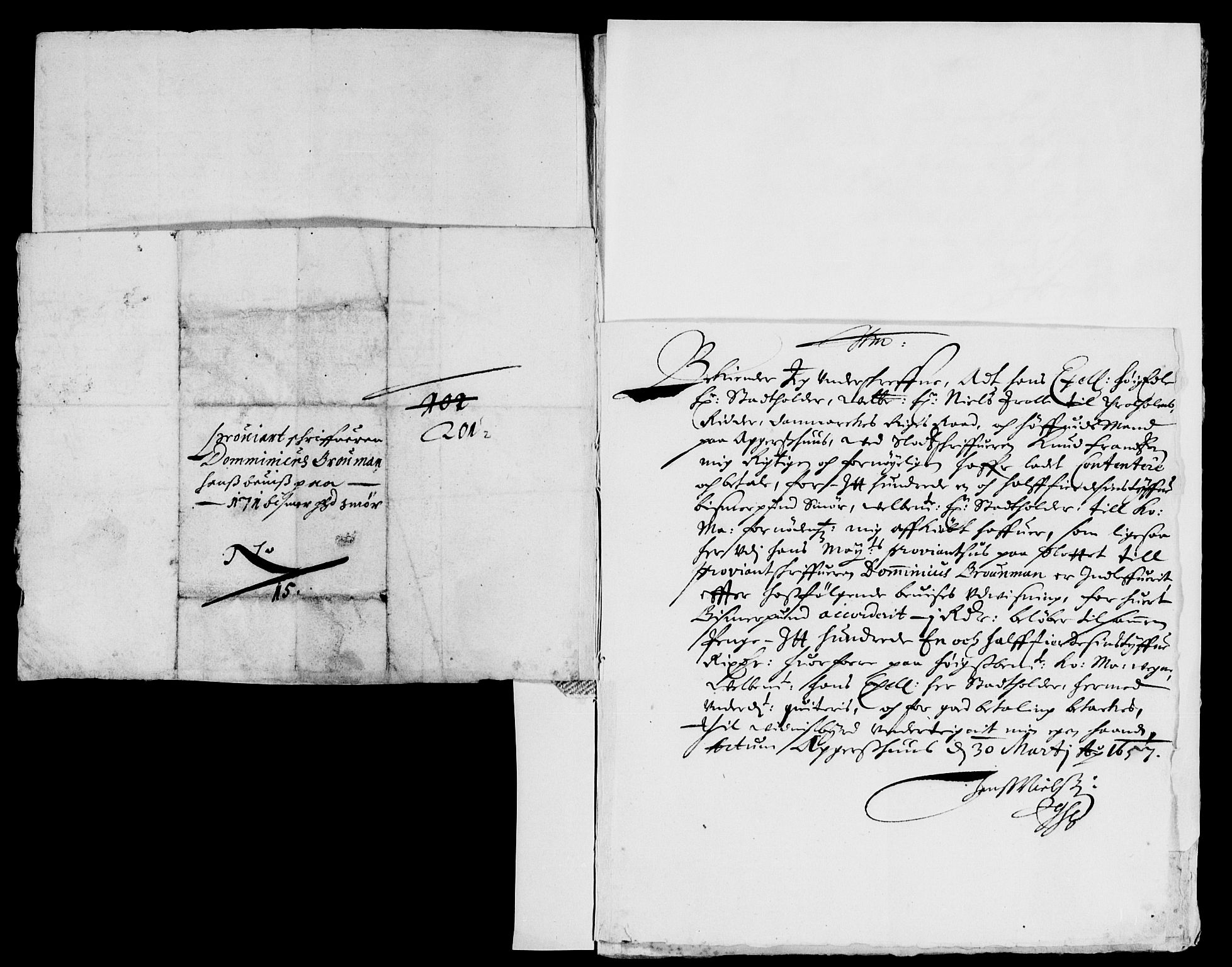 Rentekammeret inntil 1814, Reviderte regnskaper, Lensregnskaper, RA/EA-5023/R/Rb/Rba/L0239: Akershus len, 1656-1657