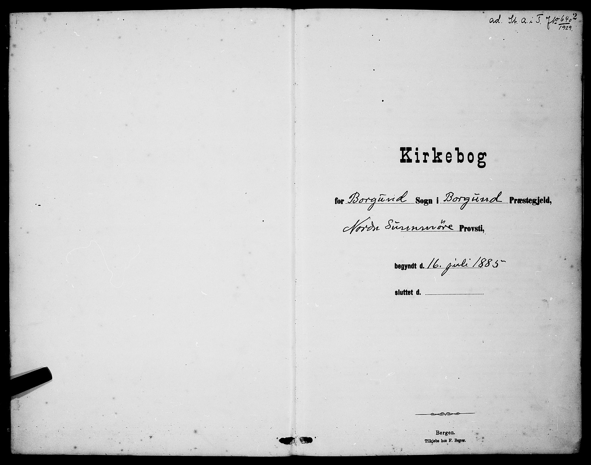 Ministerialprotokoller, klokkerbøker og fødselsregistre - Møre og Romsdal, AV/SAT-A-1454/528/L0431: Klokkerbok nr. 528C12, 1885-1898, s. 2