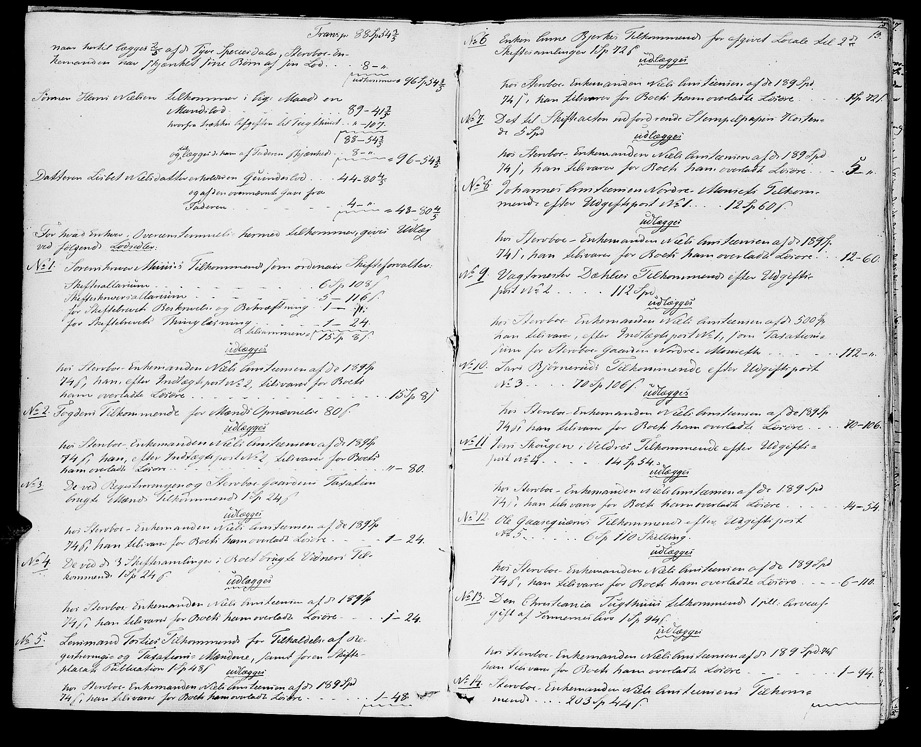 Nord-Hedmark sorenskriveri, AV/SAH-TING-012/J/Ja/L0009: Skifteprotokoll, 1834-1839, s. 12-13