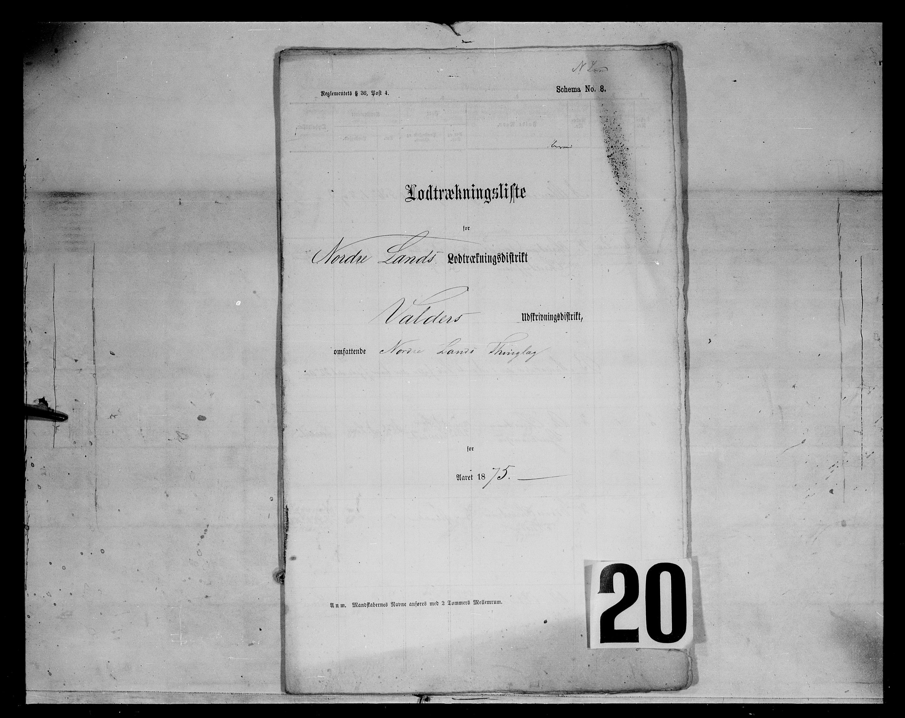 Fylkesmannen i Oppland, SAH/FYO-002/1/K/Kg/L1167: Søndre og Nordre Land, Vestre Toten, 1860-1879, s. 9159