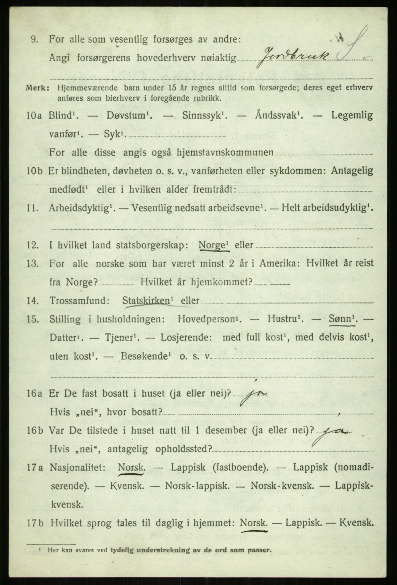 SATØ, Folketelling 1920 for 1934 Tromsøysund herred, 1920, s. 7199