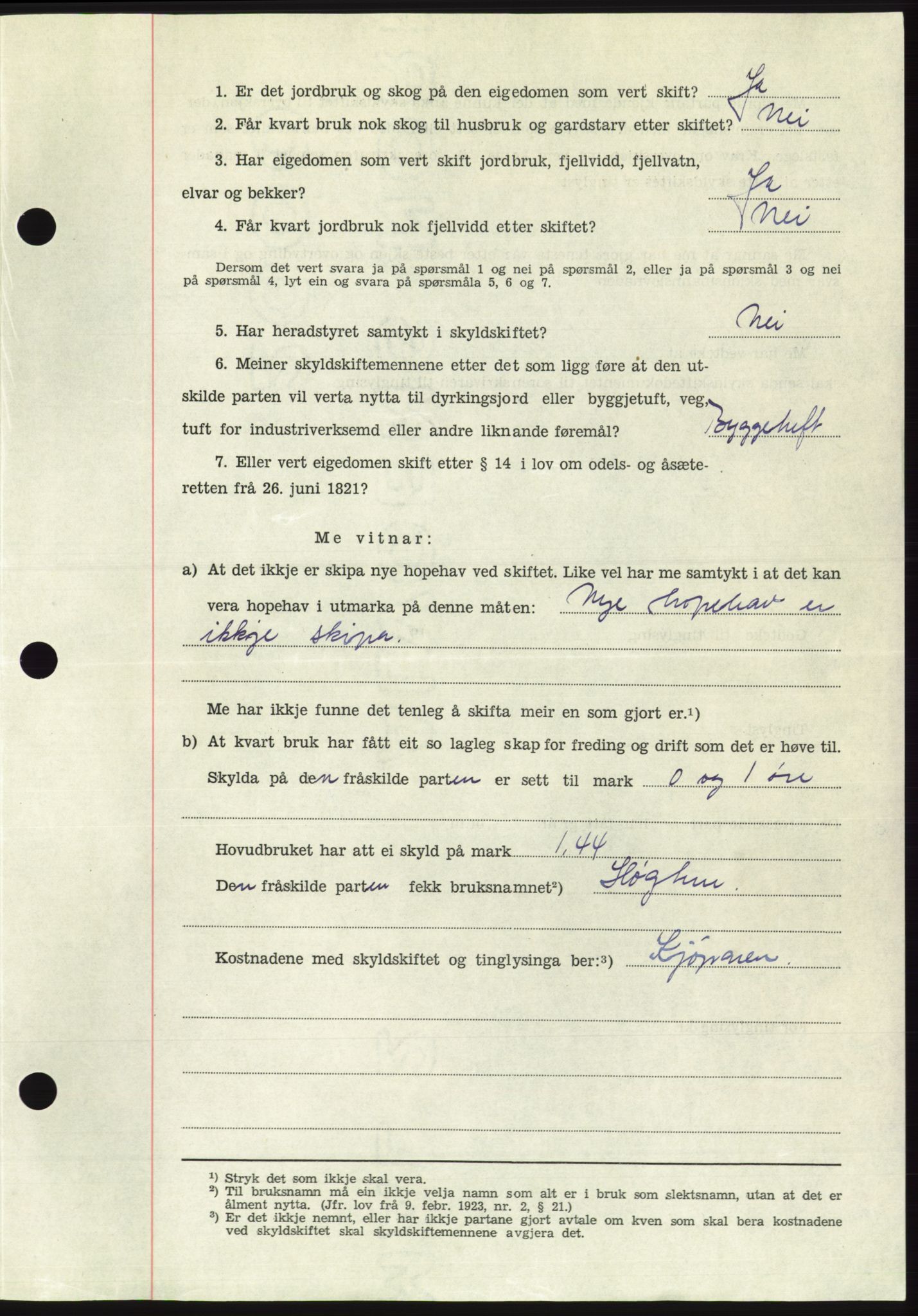 Søre Sunnmøre sorenskriveri, AV/SAT-A-4122/1/2/2C/L0100: Pantebok nr. 26A, 1954-1955, Dagboknr: 14/1955
