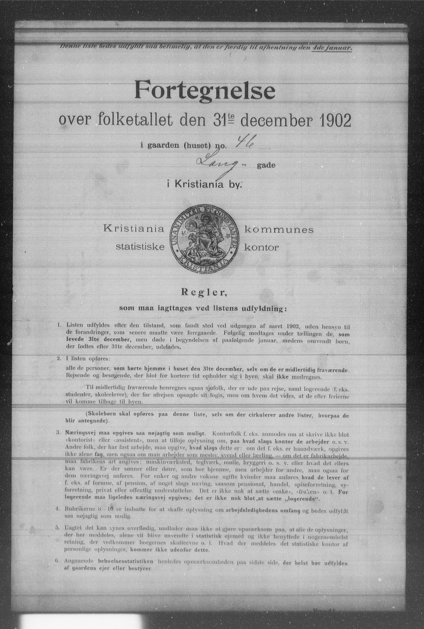 OBA, Kommunal folketelling 31.12.1902 for Kristiania kjøpstad, 1902, s. 10906