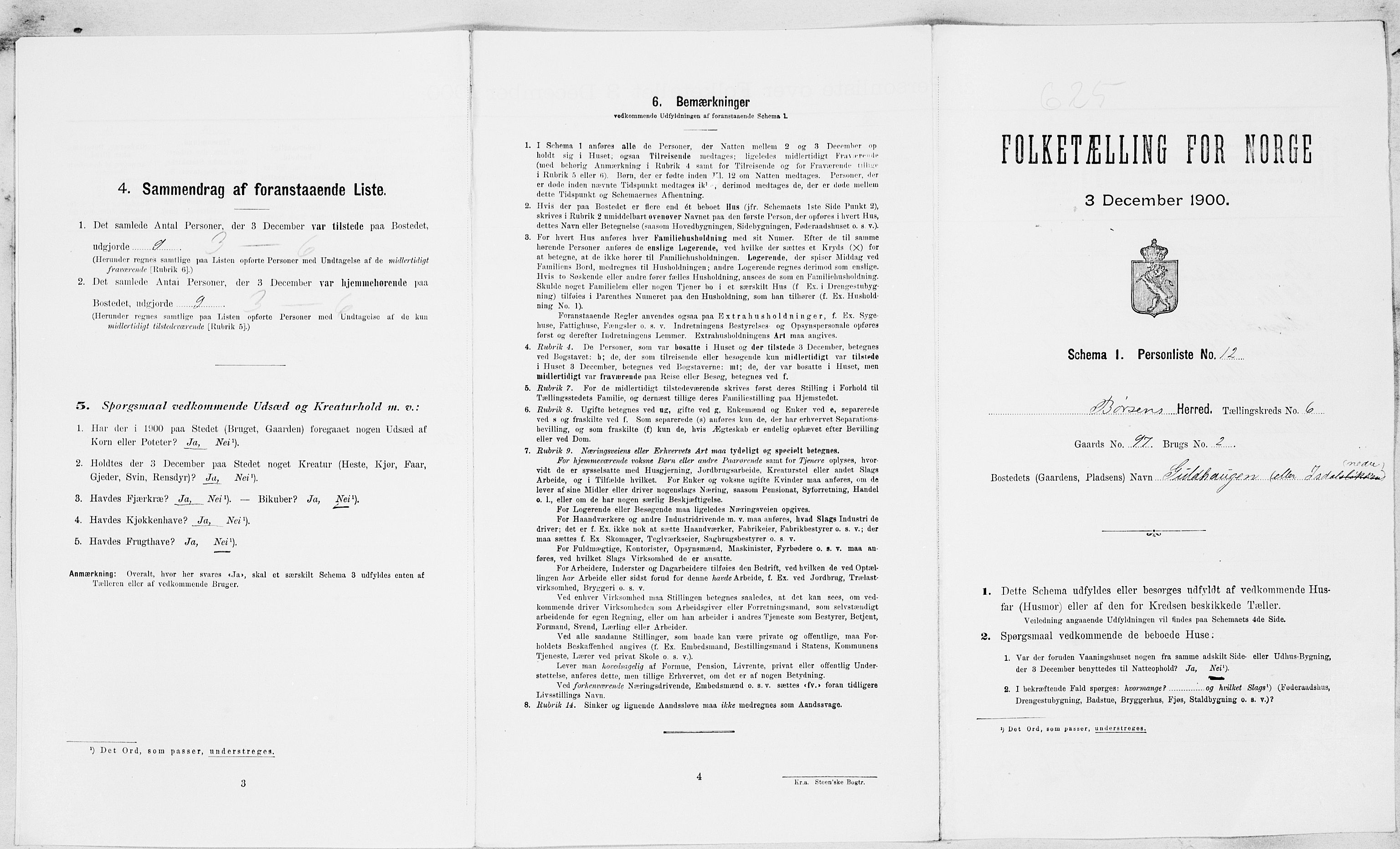 SAT, Folketelling 1900 for 1658 Børsa herred, 1900, s. 673