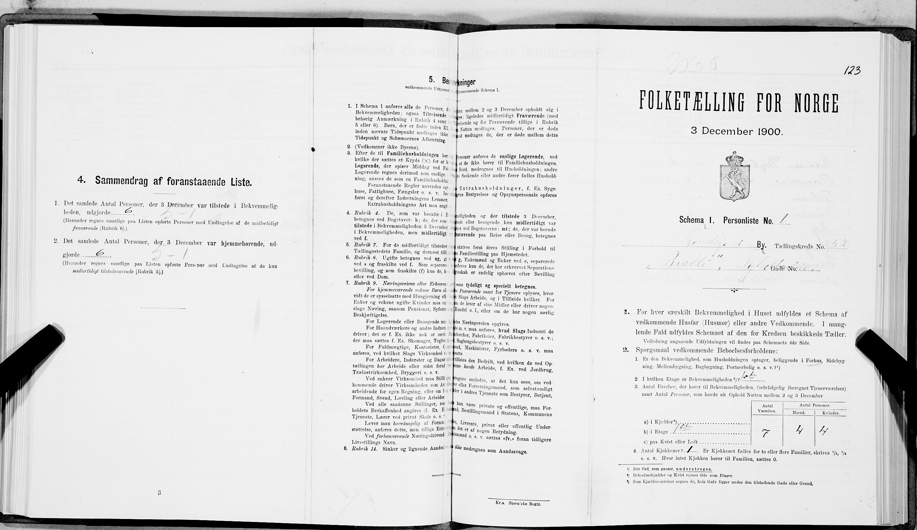 SAT, Folketelling 1900 for 1601 Trondheim kjøpstad, 1900, s. 8842