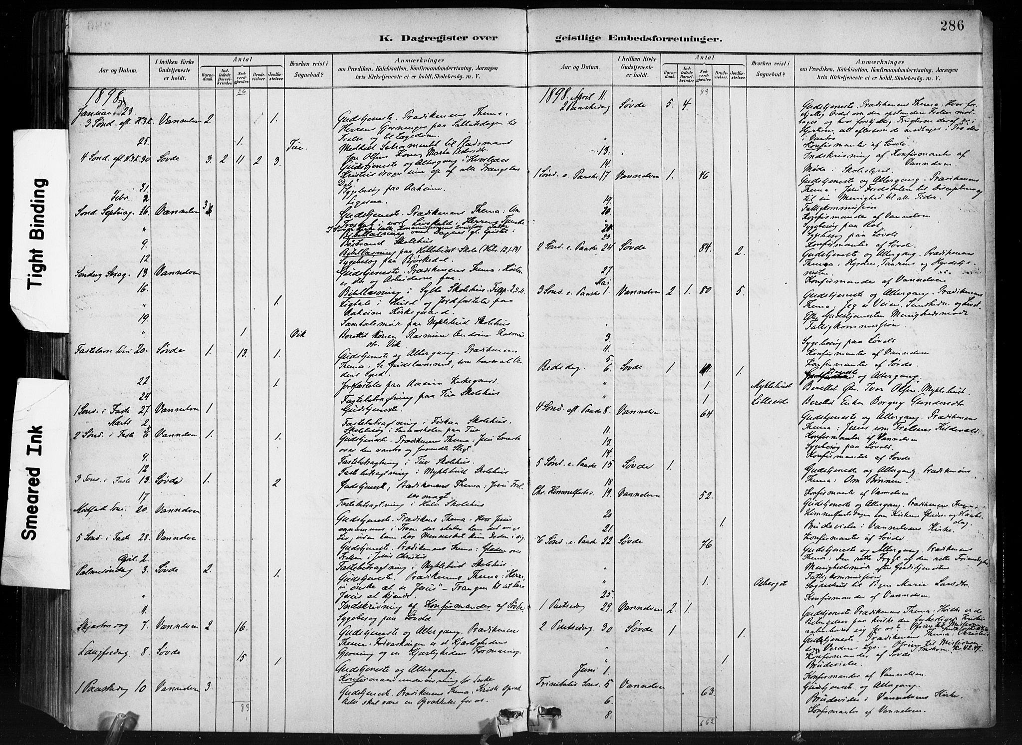 Ministerialprotokoller, klokkerbøker og fødselsregistre - Møre og Romsdal, AV/SAT-A-1454/501/L0008: Ministerialbok nr. 501A08, 1885-1901, s. 286