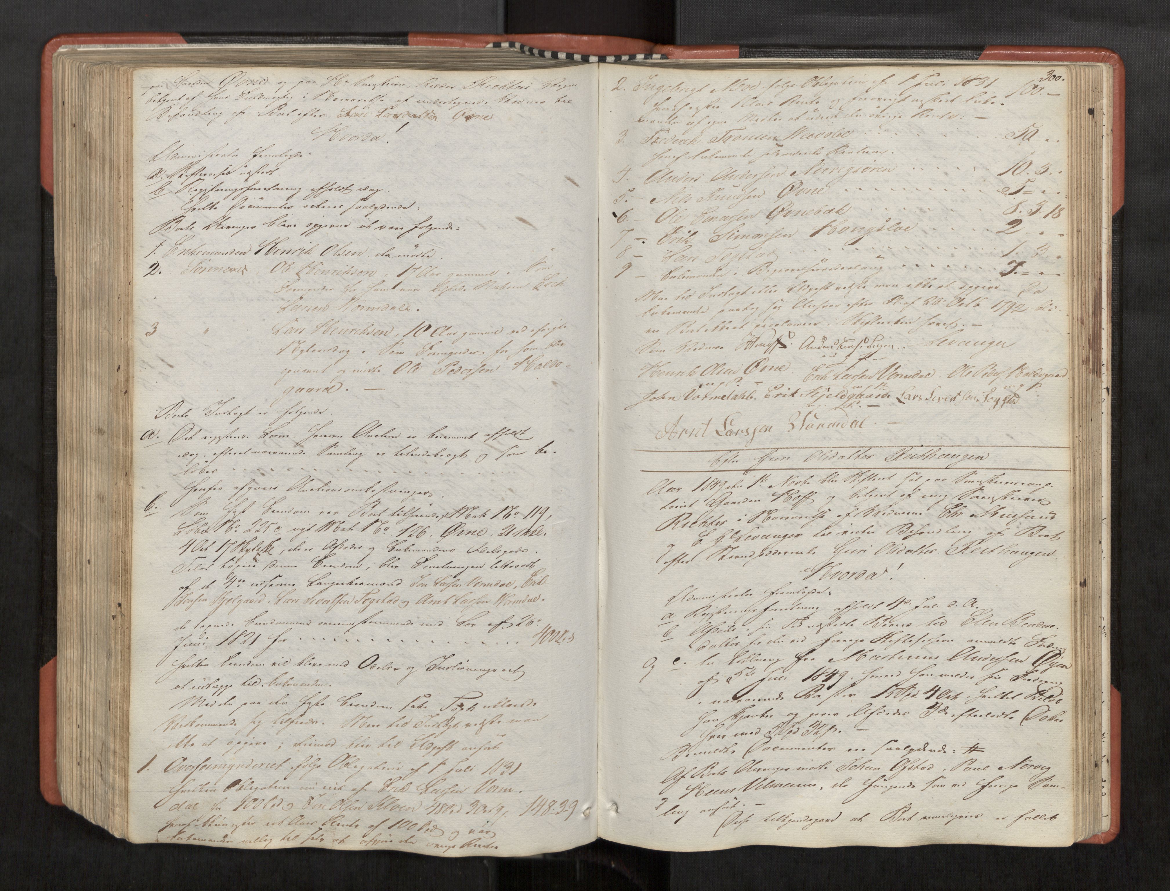 Orkdal sorenskriveri, AV/SAT-A-4169/1/3/3B/L0003: Skiftebehandlingsprotokoll, 1839-1859, s. 299b-300a