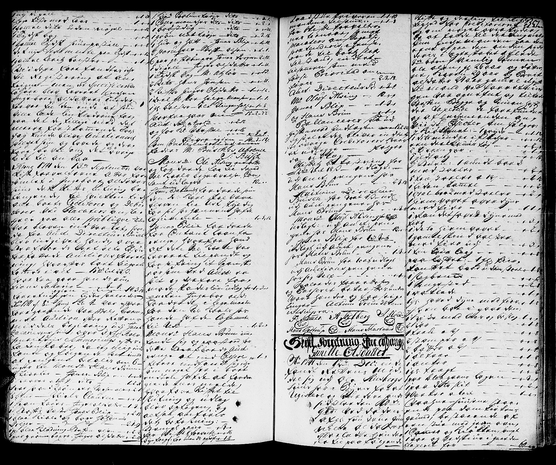 Trondheim byfogd, AV/SAT-A-0003/1/3/3A/L0014: Skifteprotokoll - gml.nr.13a. (m/ register), 1737-1742, s. 350b-351a