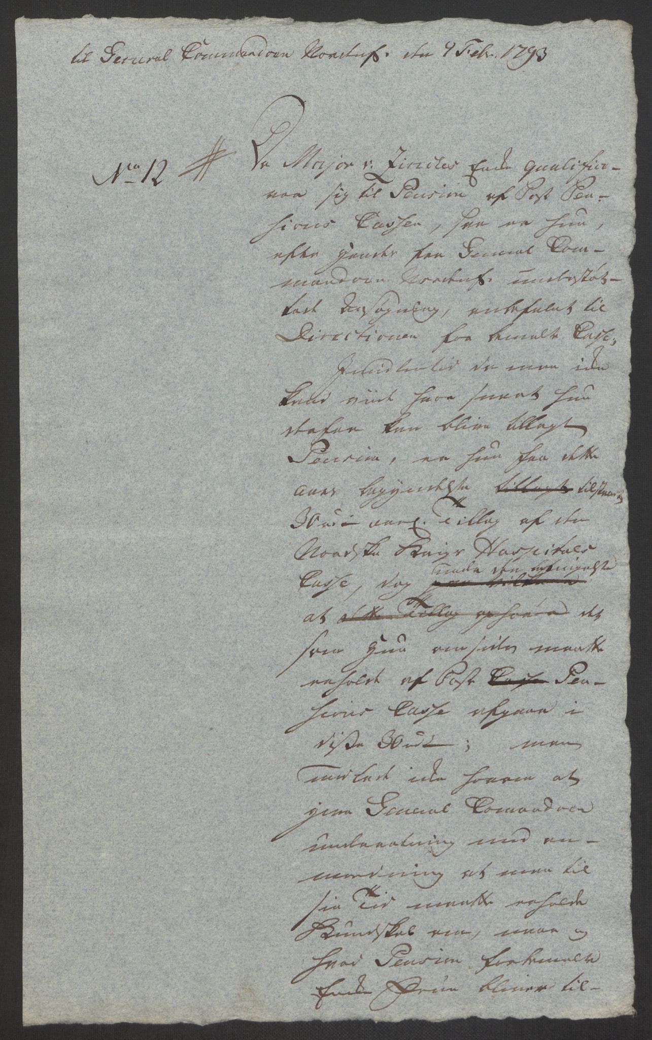 Forsvaret, Den norske kvesthuskasse/krigshospitalkasse, AV/RA-RAFA-1887/F/Fa/L0008: Konsepter, 1790-1793, s. 1026