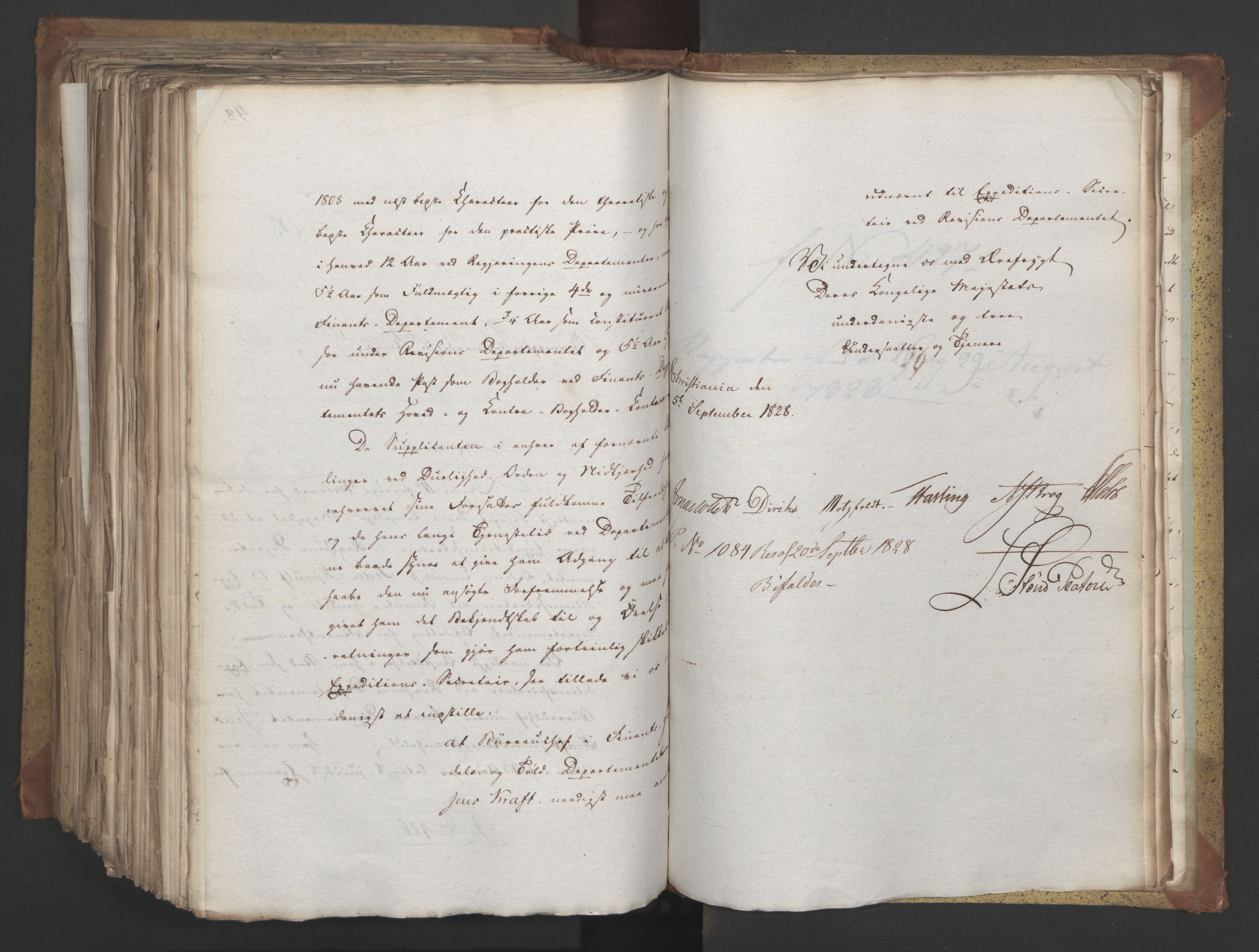 Statsrådsavdelingen i Stockholm, AV/RA-S-1003/D/Da/L0055: Regjeringsinnstillinger nr. 231-435, 1828, s. 617