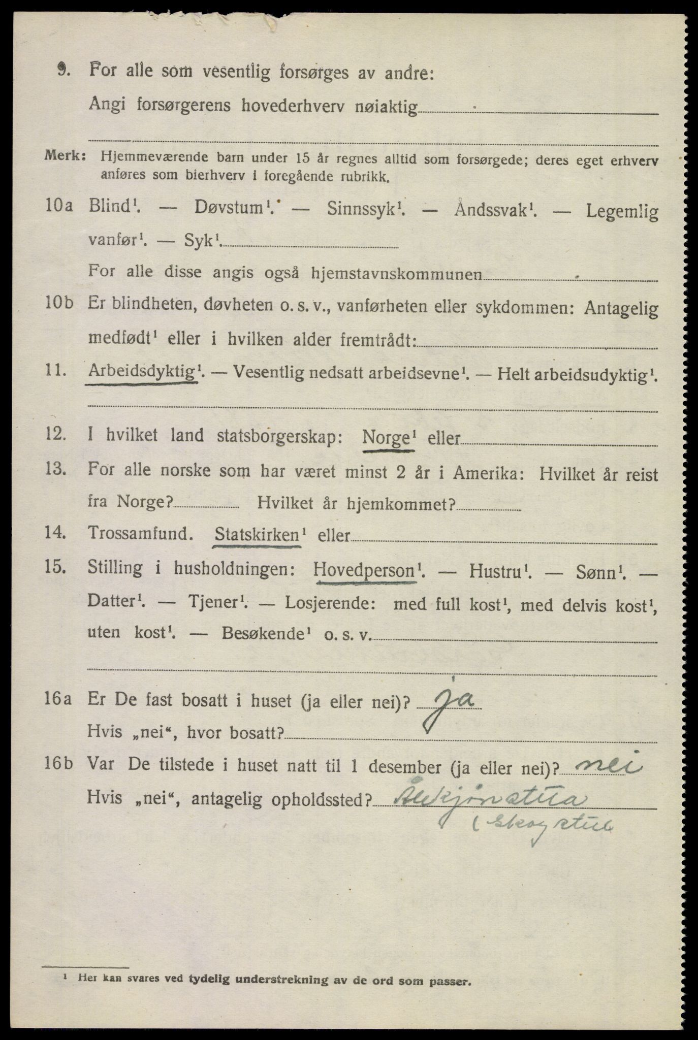 SAKO, Folketelling 1920 for 0719 Andebu herred, 1920, s. 5311