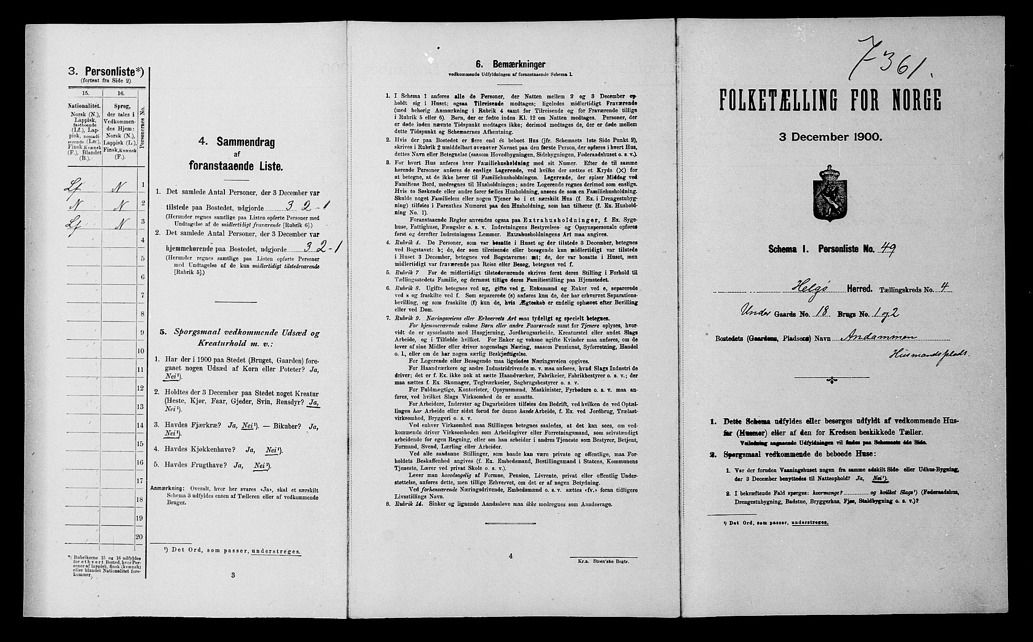 SATØ, Folketelling 1900 for 1935 Helgøy herred, 1900, s. 320