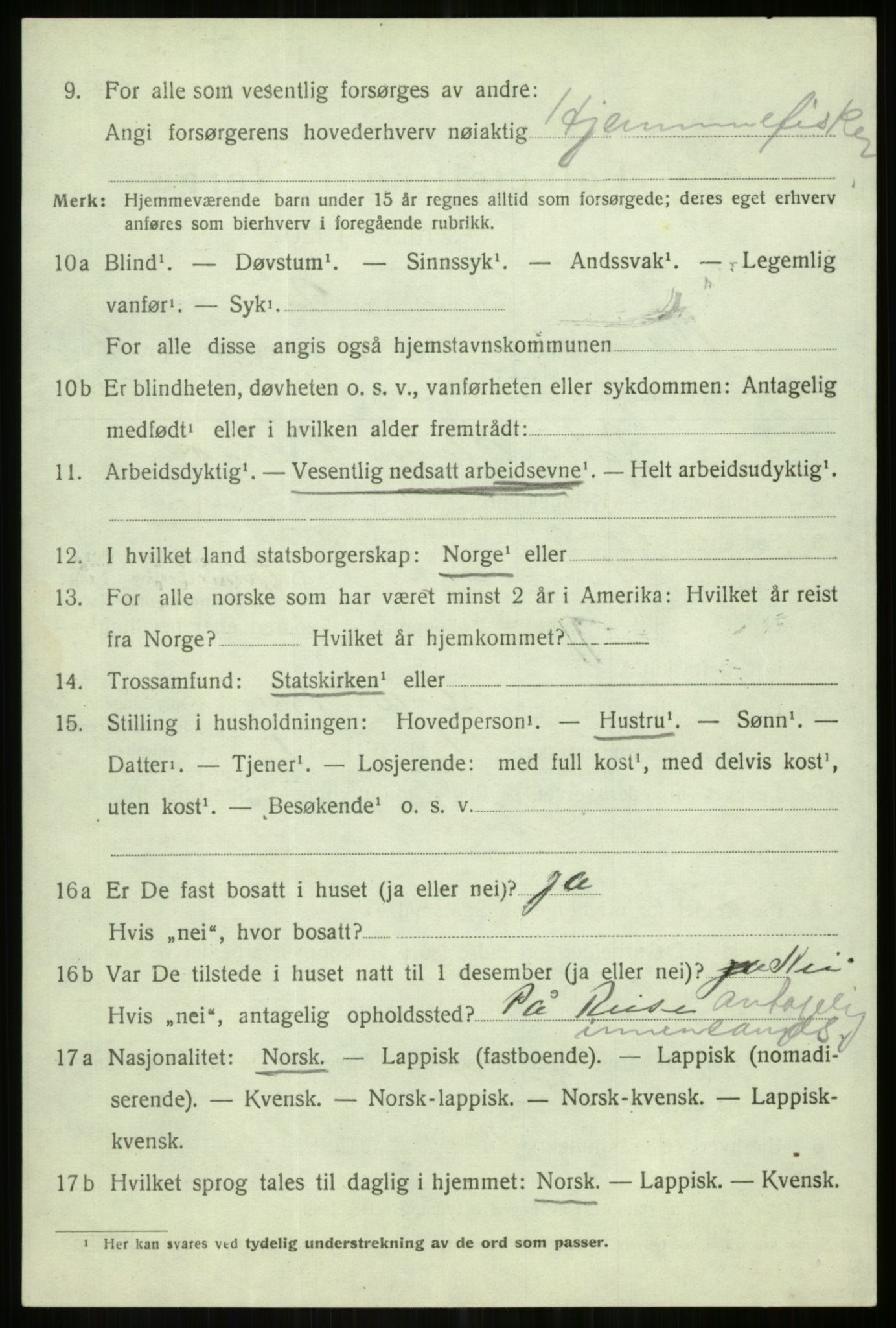 SATØ, Folketelling 1920 for 1936 Karlsøy herred, 1920, s. 2060