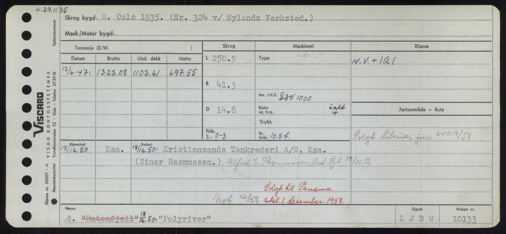 Sjøfartsdirektoratet med forløpere, Skipsmålingen, RA/S-1627/H/Hd/L0029: Fartøy, P, s. 487