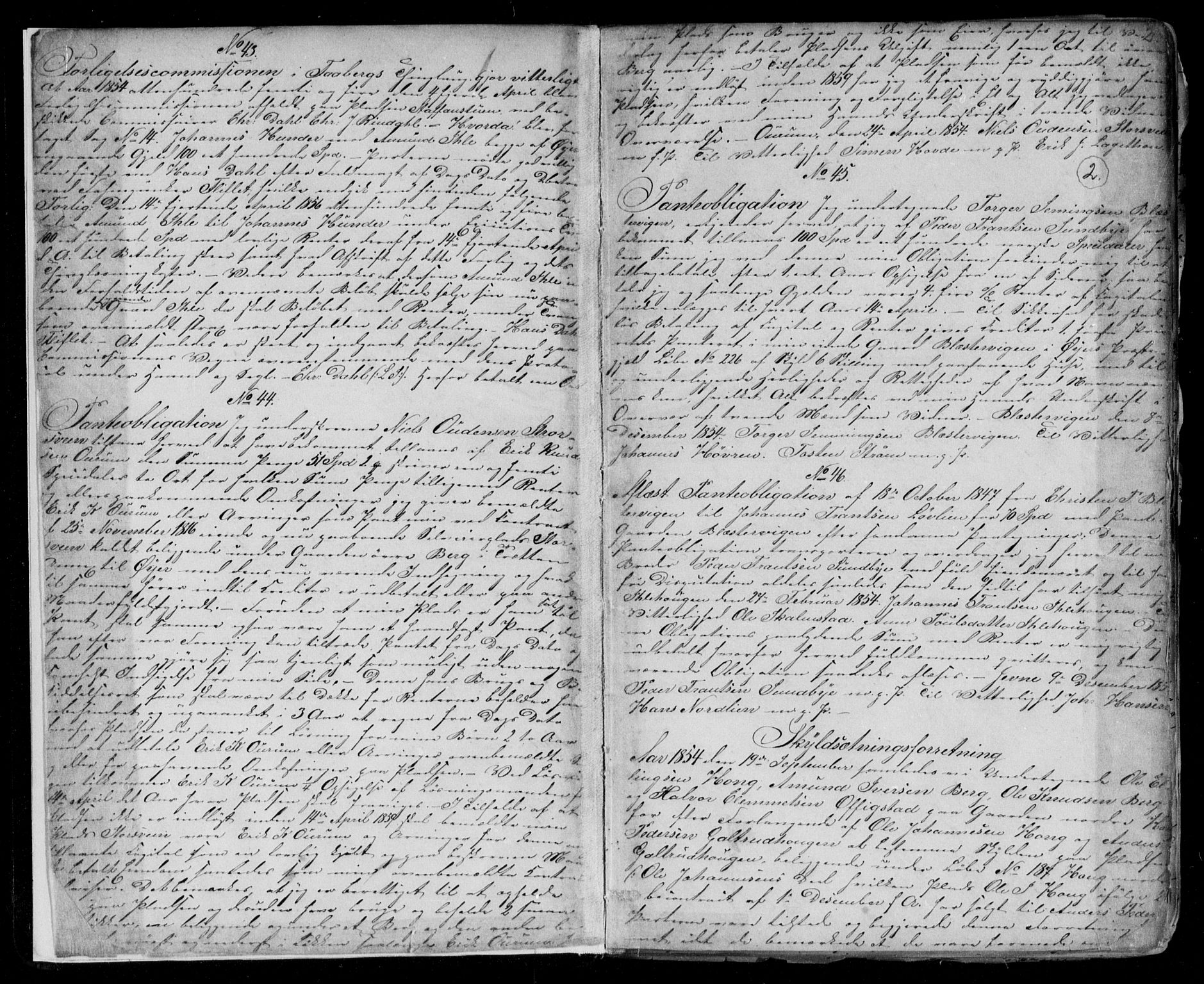 Mellom-Gudbrandsdal sorenskriveri, SAH/TING-038/H/Hb/L0003/0001: Pantebok nr. 3a, 1854-1859, s. 2