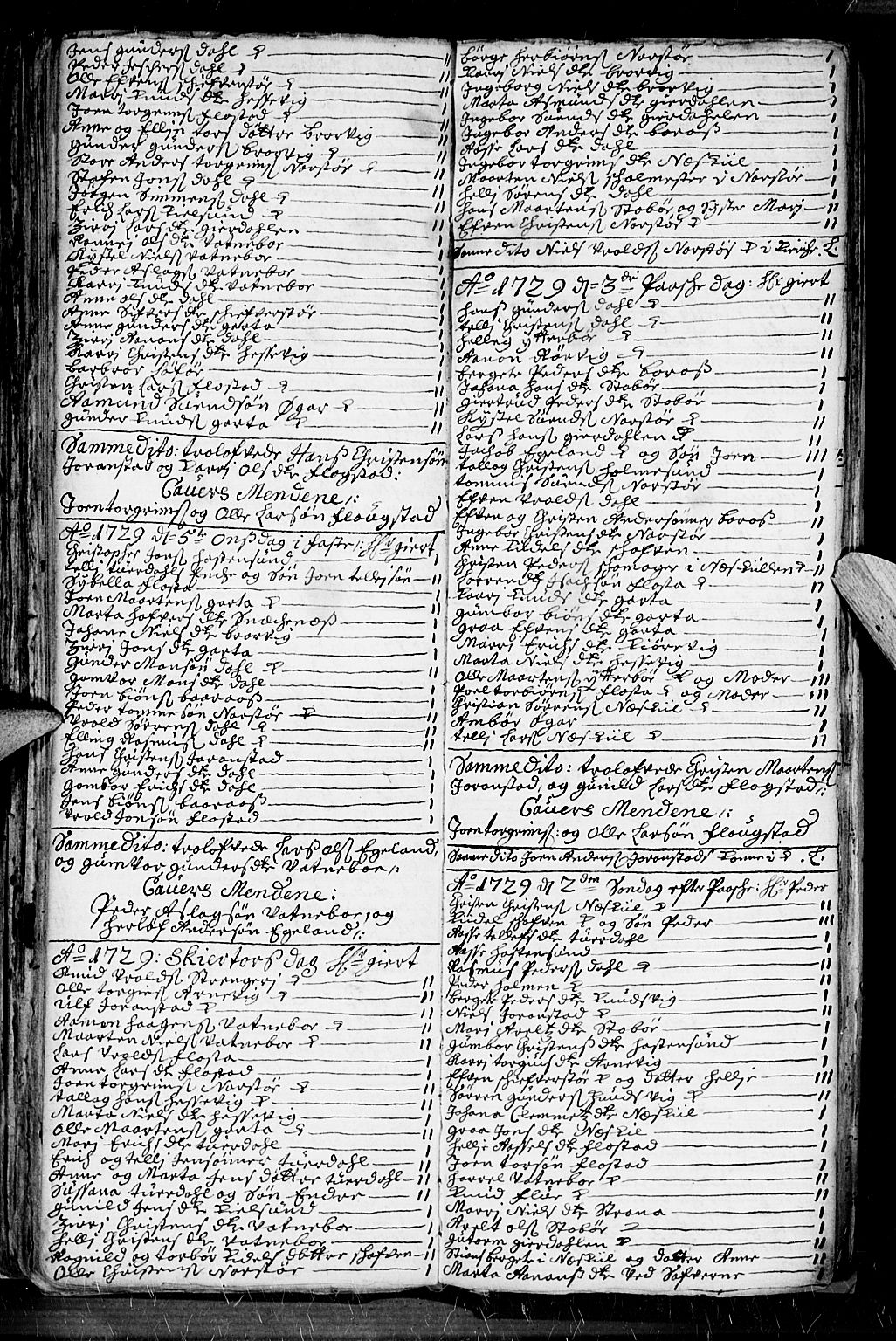 Dypvåg sokneprestkontor, AV/SAK-1111-0007/F/Fb/Fba/L0003: Klokkerbok nr. B 3, 1715-1738, s. 118