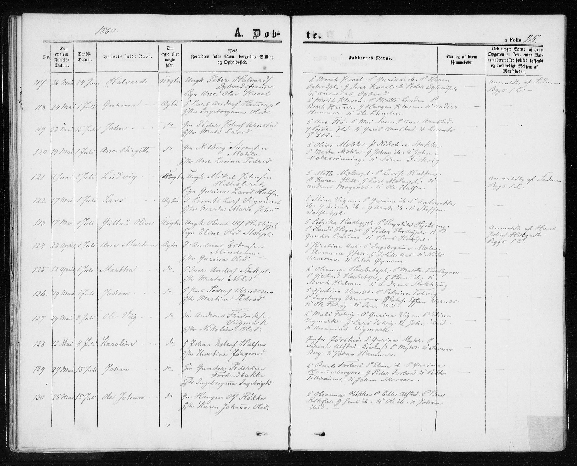 Ministerialprotokoller, klokkerbøker og fødselsregistre - Nord-Trøndelag, SAT/A-1458/709/L0075: Ministerialbok nr. 709A15, 1859-1870, s. 25