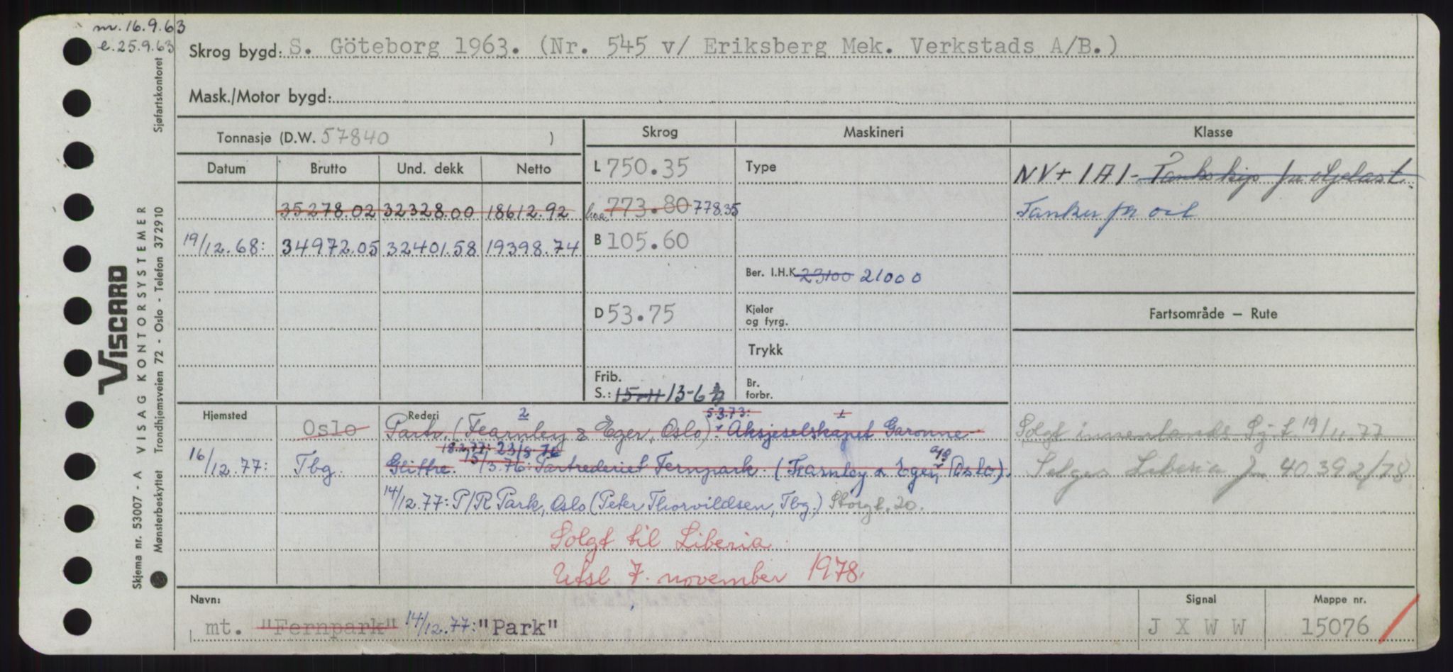 Sjøfartsdirektoratet med forløpere, Skipsmålingen, RA/S-1627/H/Hd/L0029: Fartøy, P, s. 71