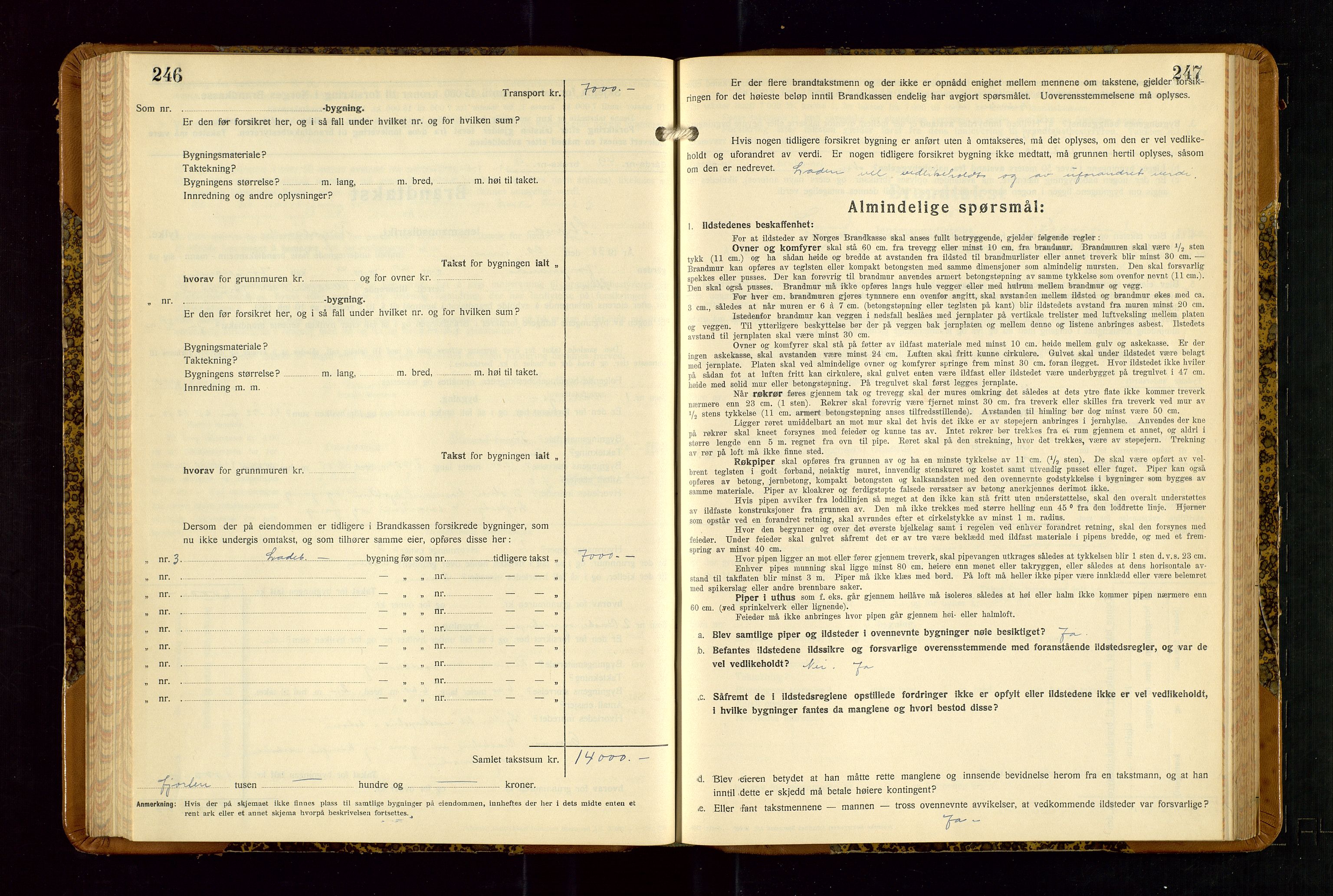 Strand og Forsand lensmannskontor, AV/SAST-A-100451/Gob/L0001: Branntakstprotokoll, 1935-1942, s. 246-247