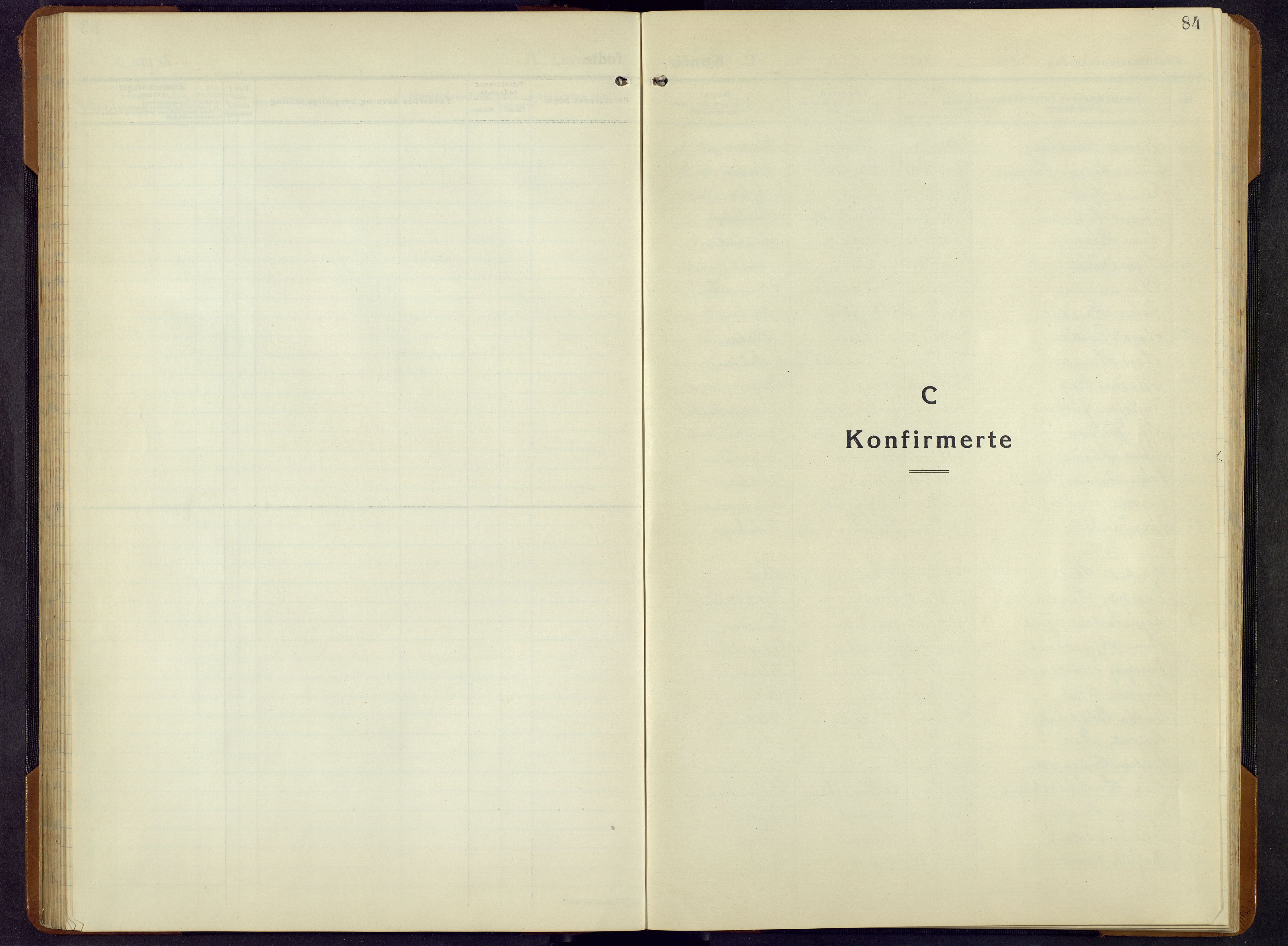 Sør-Aurdal prestekontor, SAH/PREST-128/H/Ha/Hab/L0011: Klokkerbok nr. 11, 1922-1950, s. 84