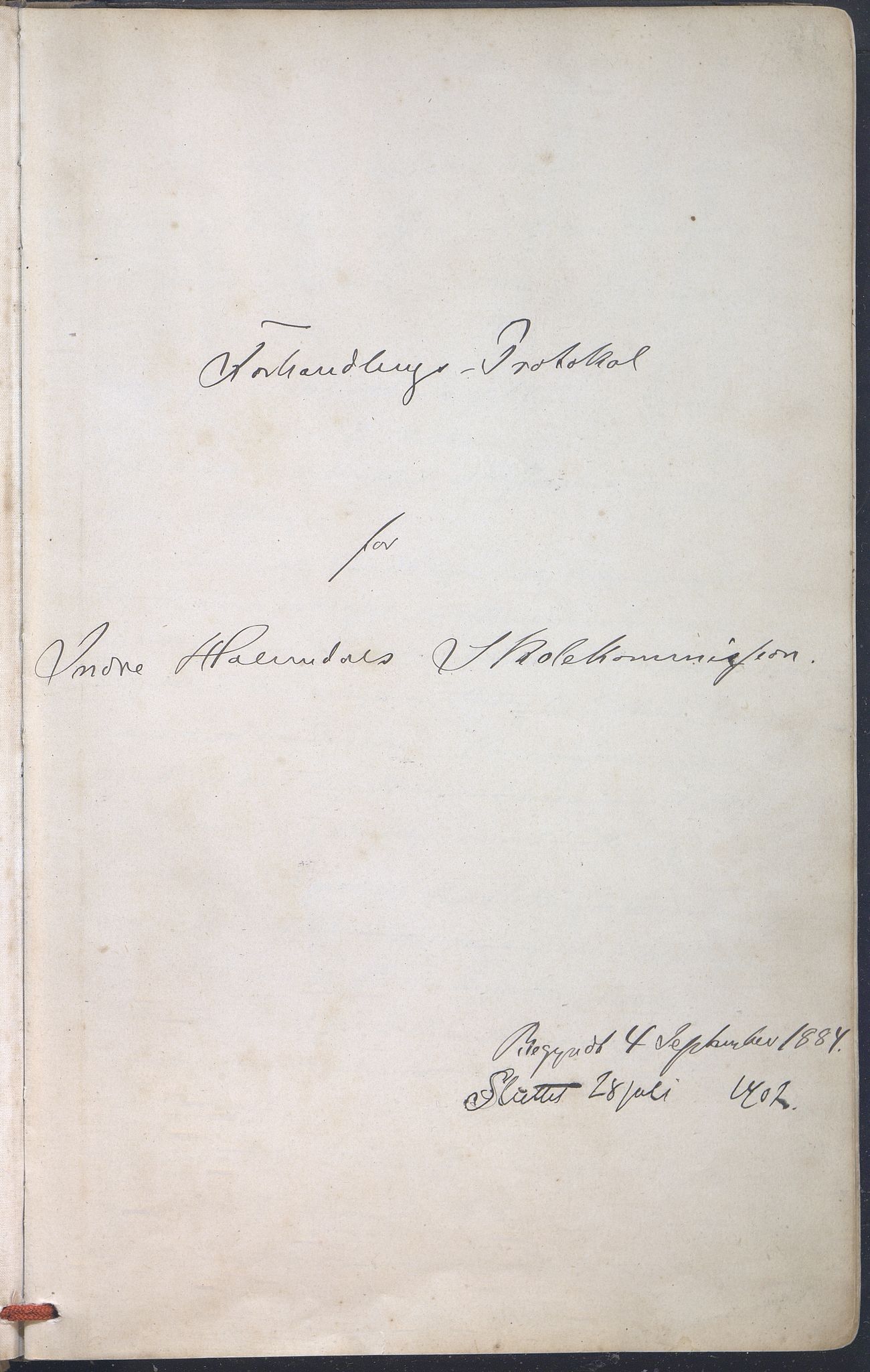 Gaular kommune. Skulestyret, VLFK/K-14300.510/100/L0002: møtebok for Gaular skulestyre, 1884-1902